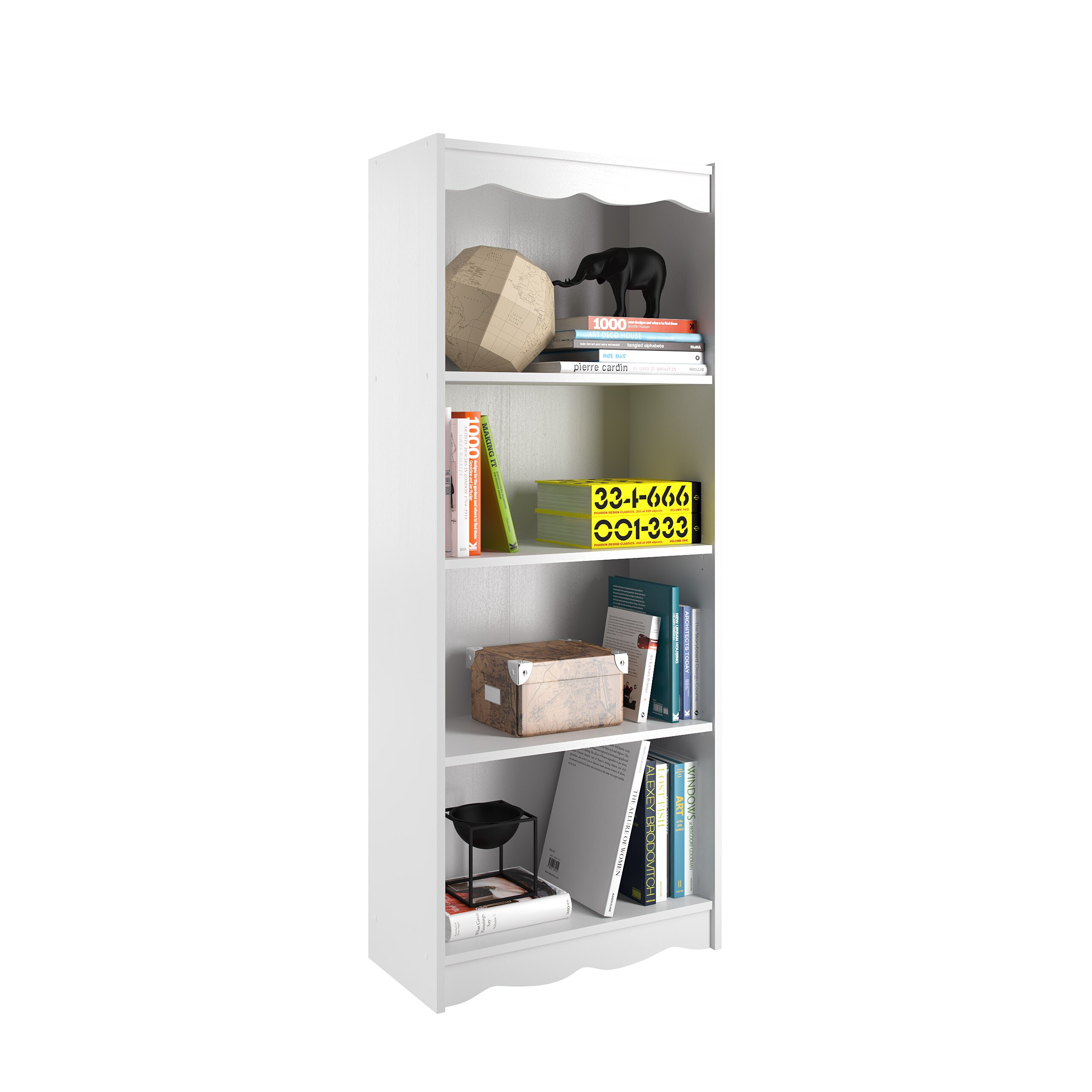 Tall Bookcase in White, 60