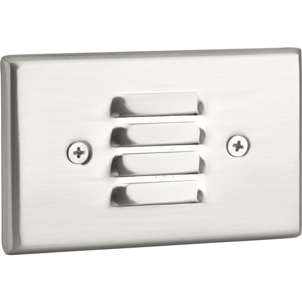 Brushed Nickel LED Indoor Louvered Step Light