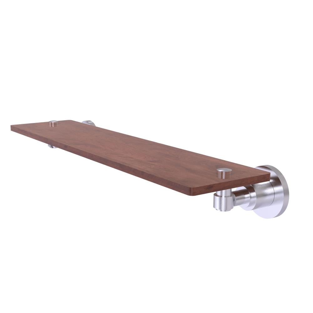 Allied Brass WS-1-22-IRW-SCH Washington Square Satin Chrome Wall mount Bathroom Shelf ( 22-in x 2.5-in x 5-in )
