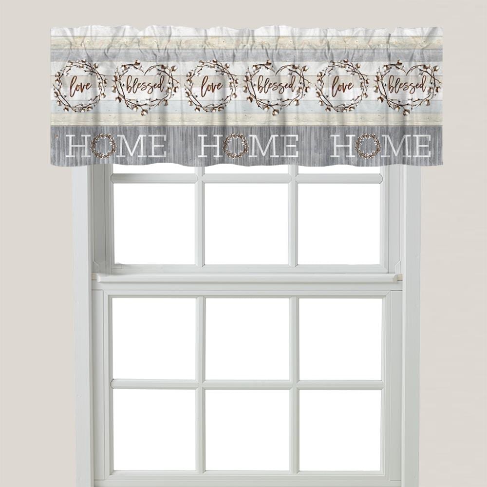 Laural Home LOVH6018WV Loving home 18-Inches Multiple colors Polyester Rod pocket Valance