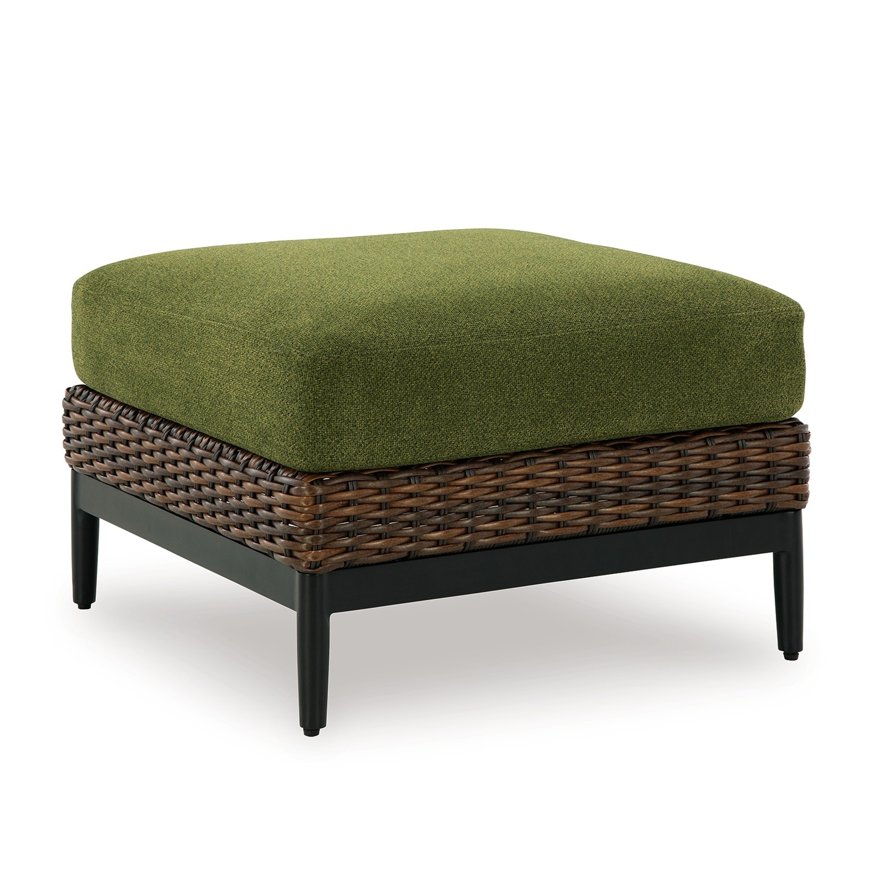 Black Iron Ottoman
