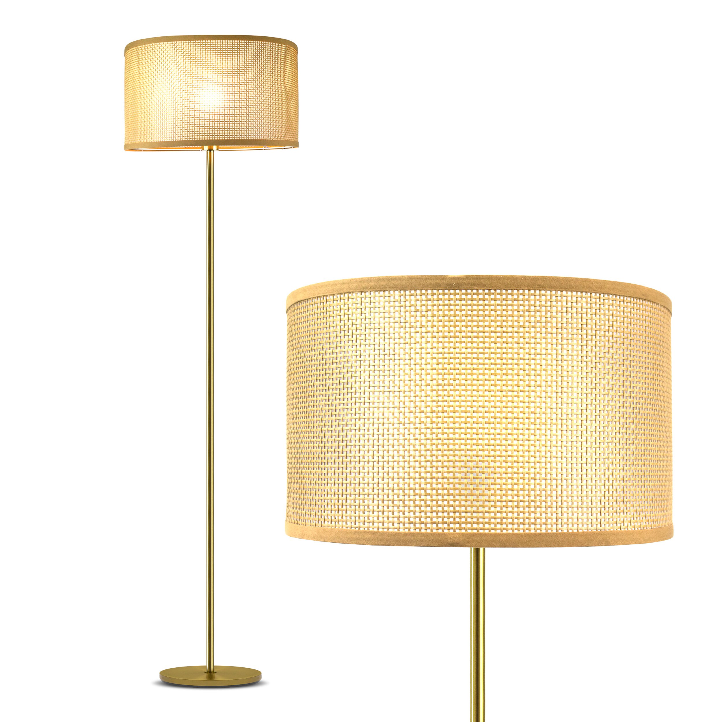 Brightech 65-in Antique Brass Floor Lamp FL-ZN-BRS at Lowes.com