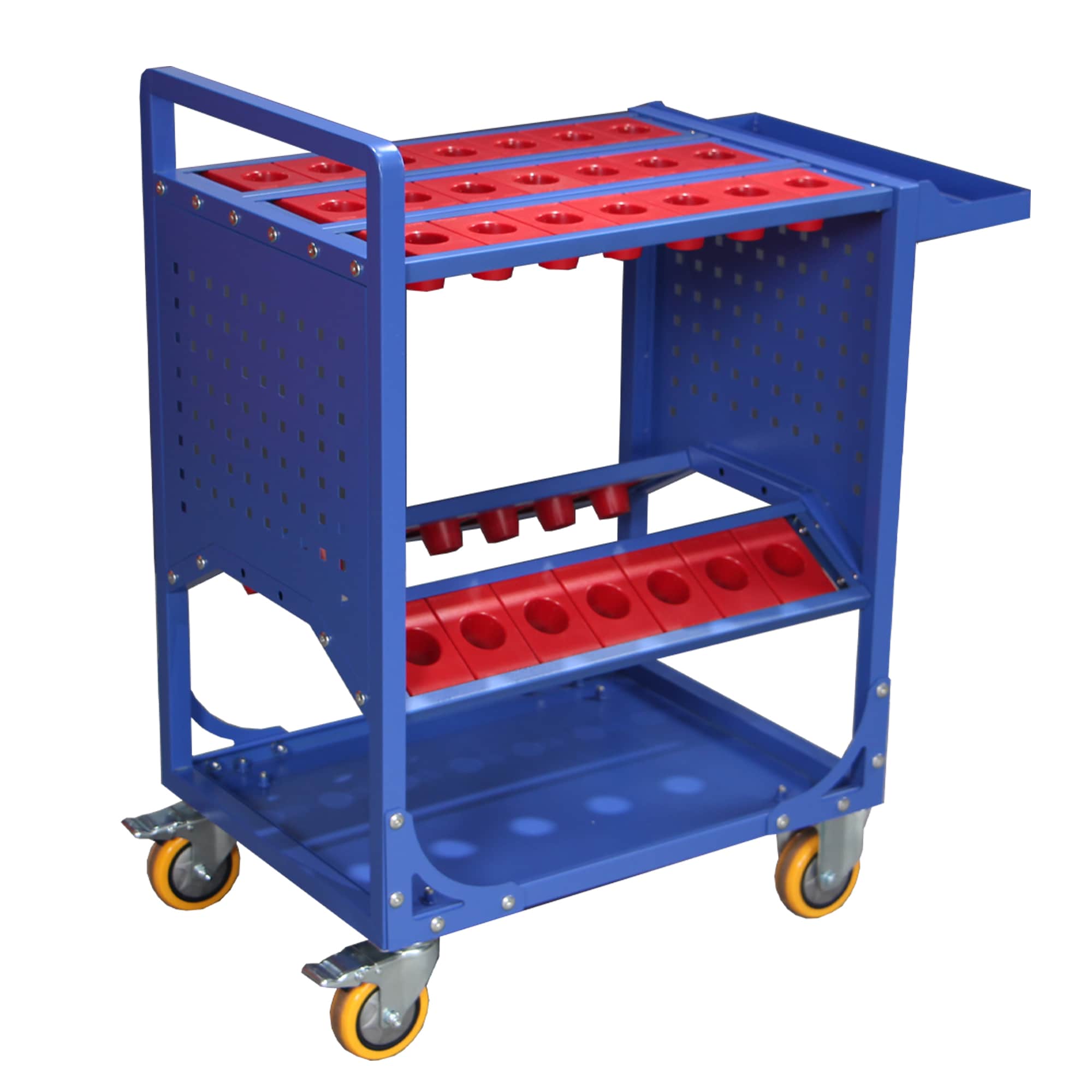 Siavonce XH169677 Tool Cart 30-in W x 35-in H Steel Rolling Tool Cabinet ( Blue )