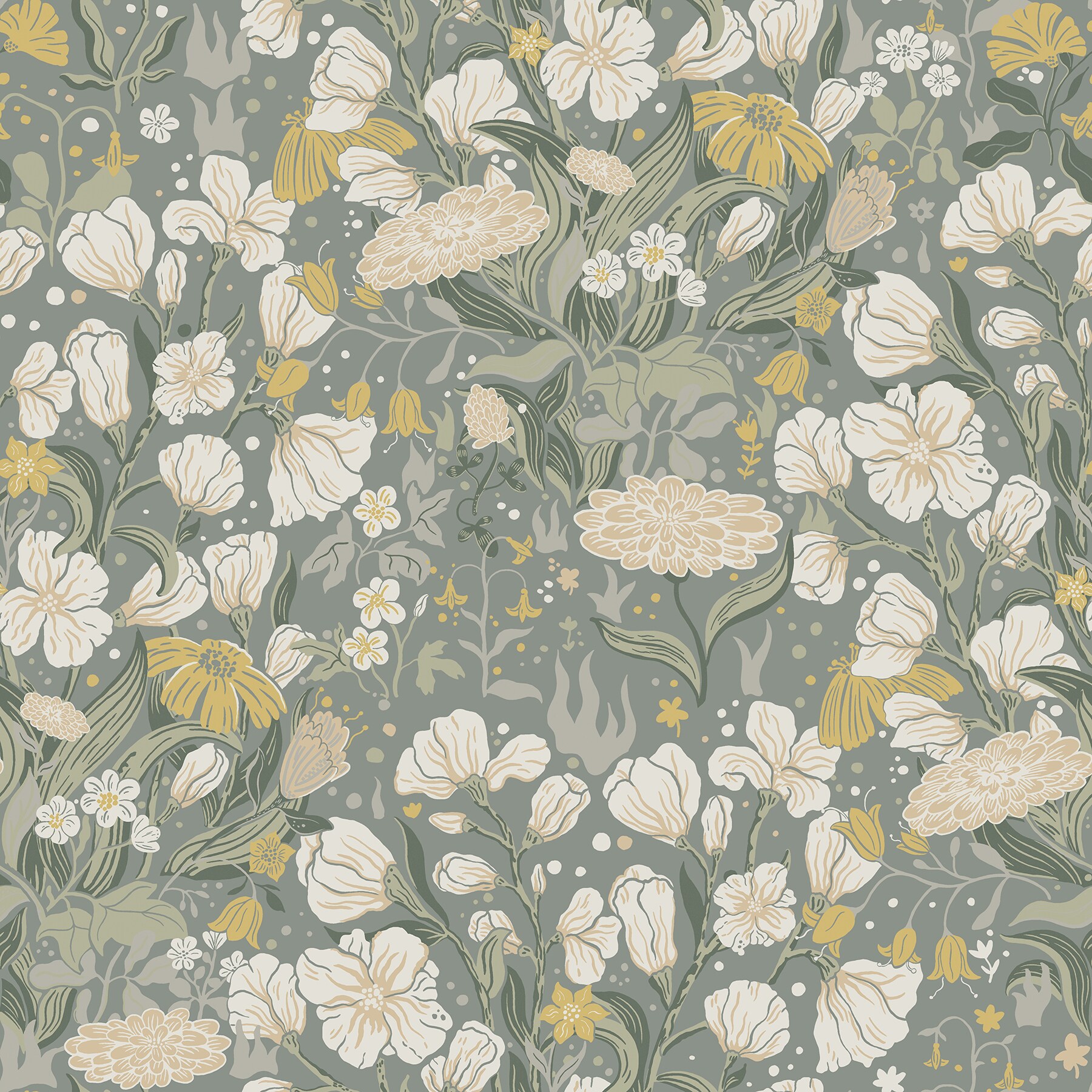 A-Street Prints 4143-22014 56.4-Sq. Feet Green Non-woven Ivy/Vines Prepasted Soak and Hang Wallpaper
