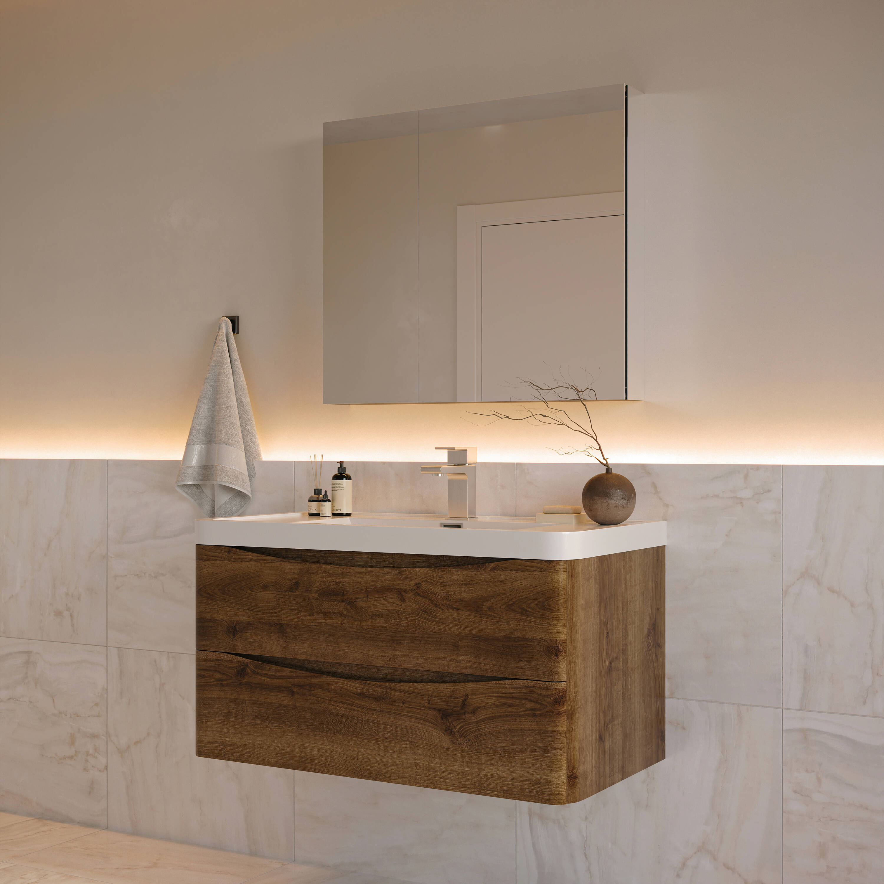 Fresca FVN9036RW Bath-Vanity-Combo - View #4