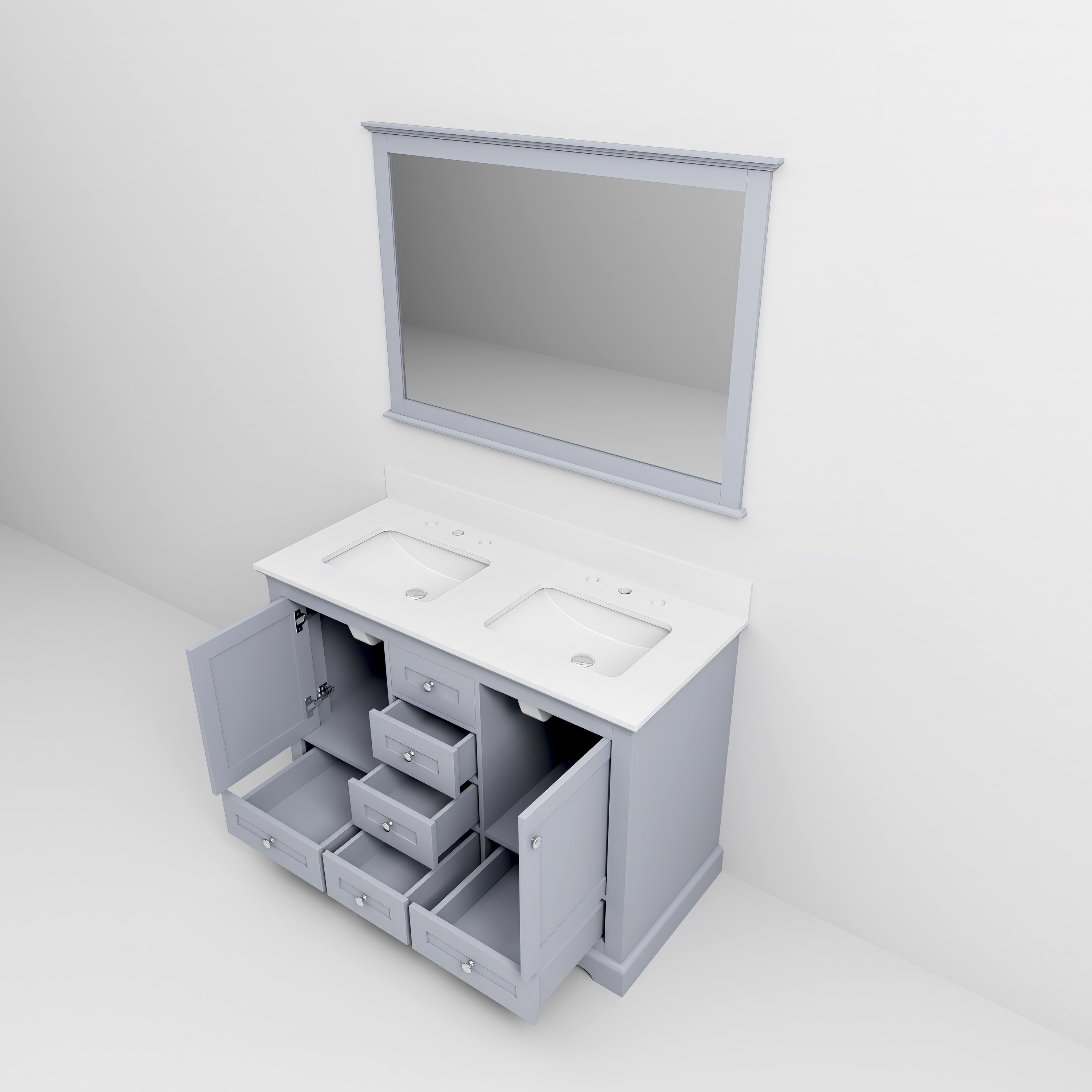 Lexora LD342248DBWQM46 Bath-Vanity-Combo - View #12
