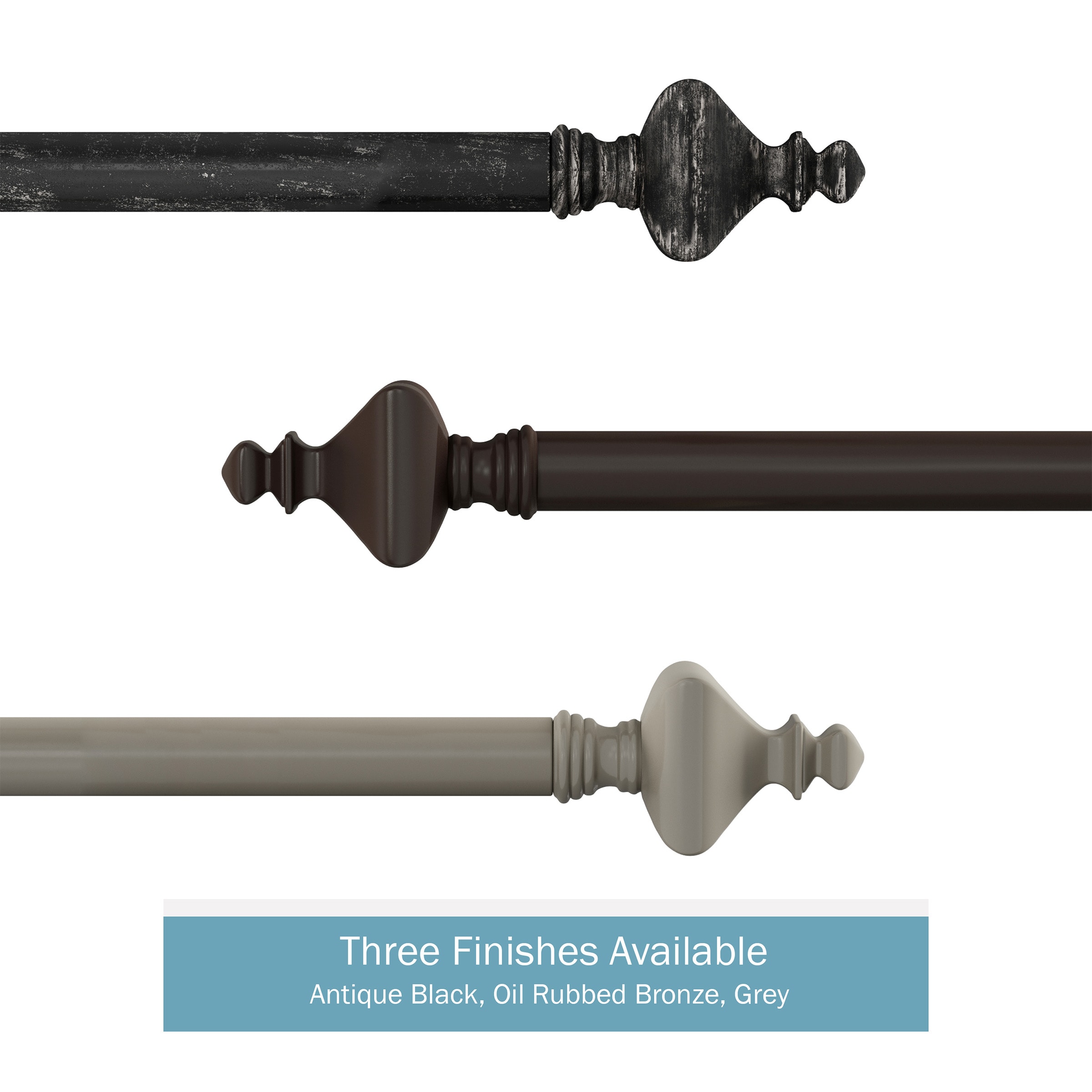 Hastings Home 861501HRC Curtain-Rods - View #6