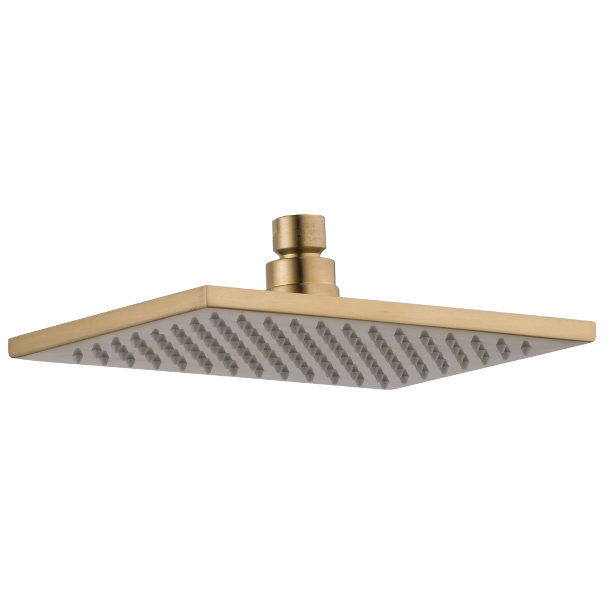 Delta RP91363CZPR Vero 1.0 -Spray Lumicoat Champagne Bronze 8.6562-in Square Fixed High Pressure Shower Head 1.75 GPM