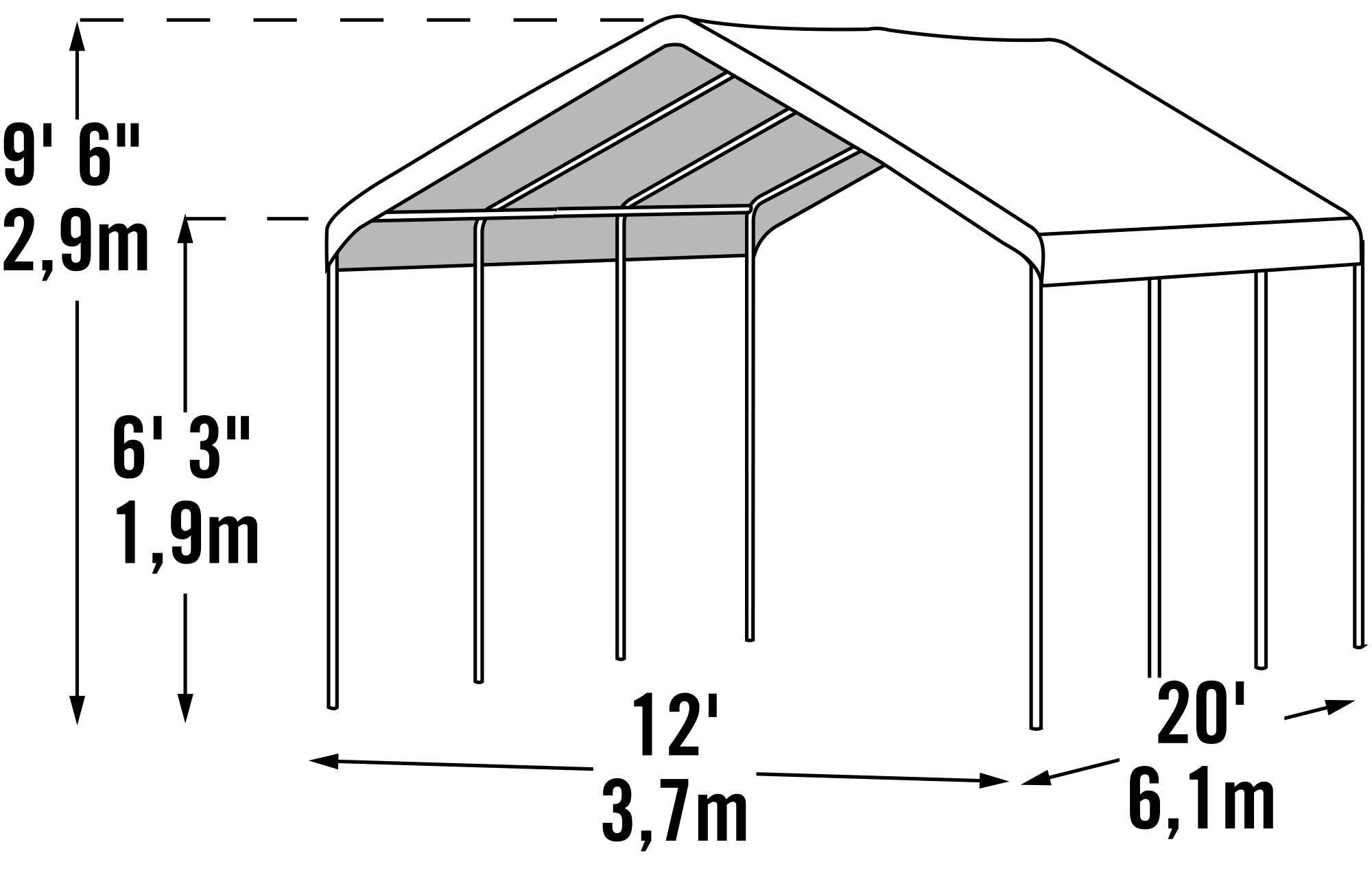 ShelterLogic 25773 Carport-Covers - View #14
