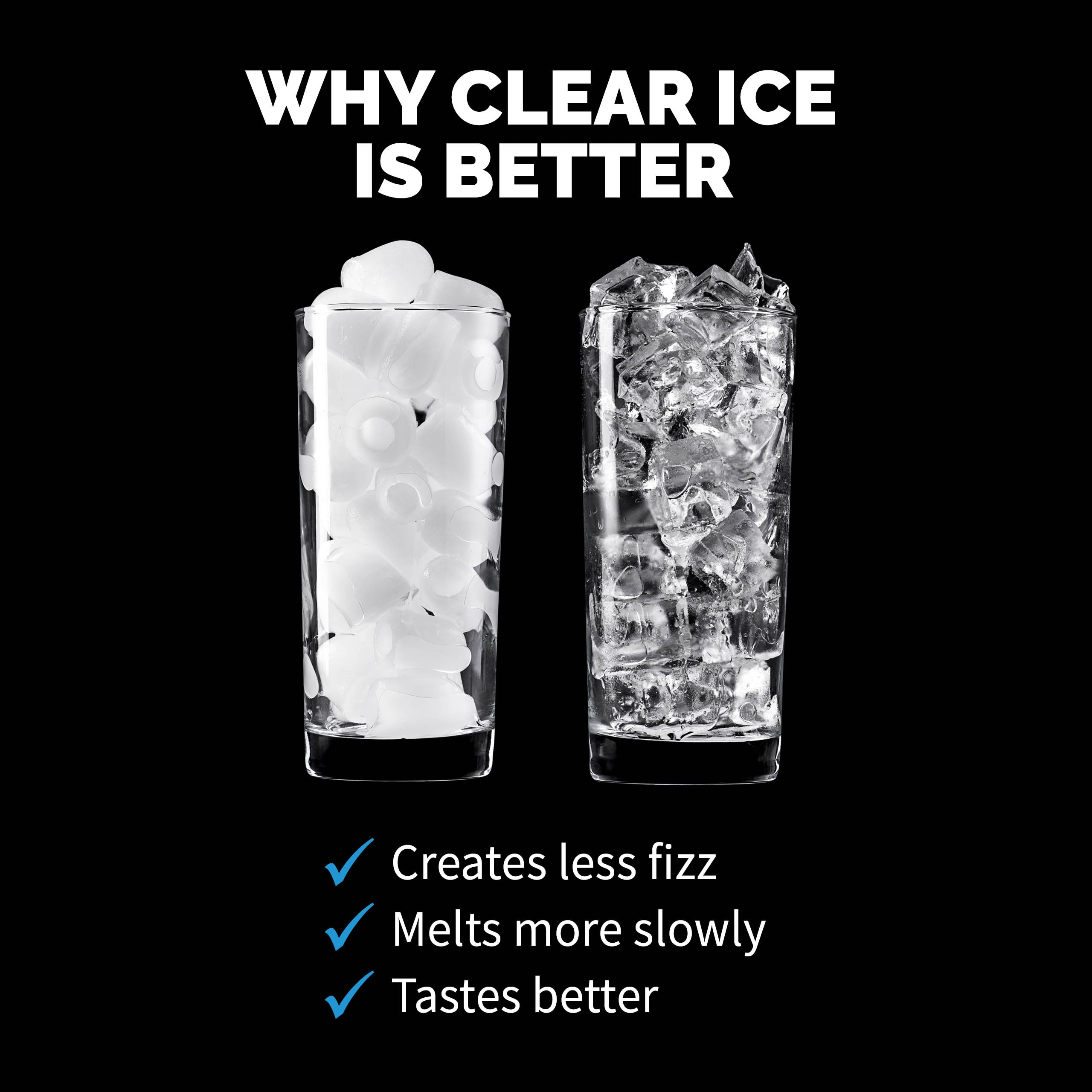 Newair Stainless Steel Portable Countertop Clear Ice Maker, 45lbs/Day