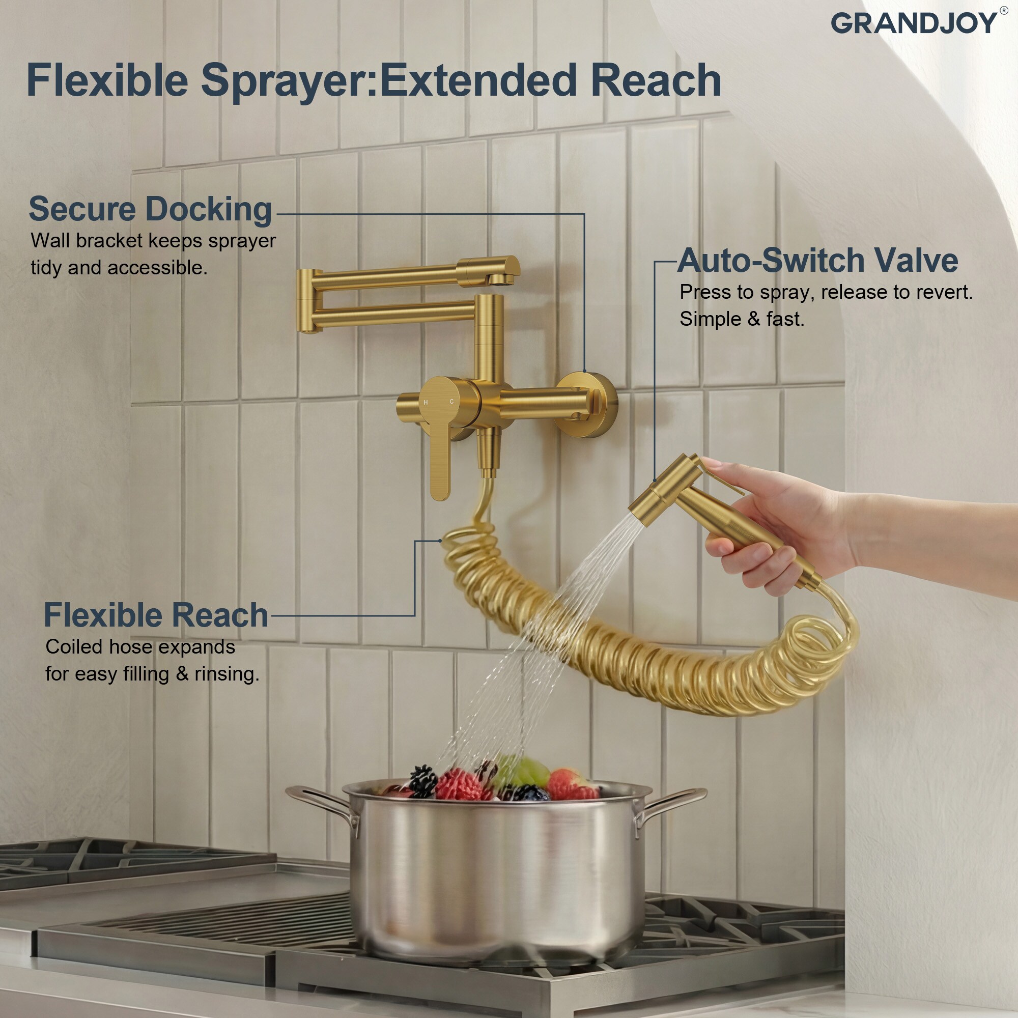 GRANDJOY SGF10GJ-87BG Kitchen-Faucets - View #6