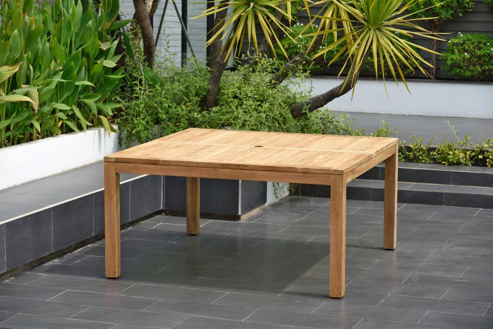 Brussels Teak Wood Large Extendable Dining Table For 16 People