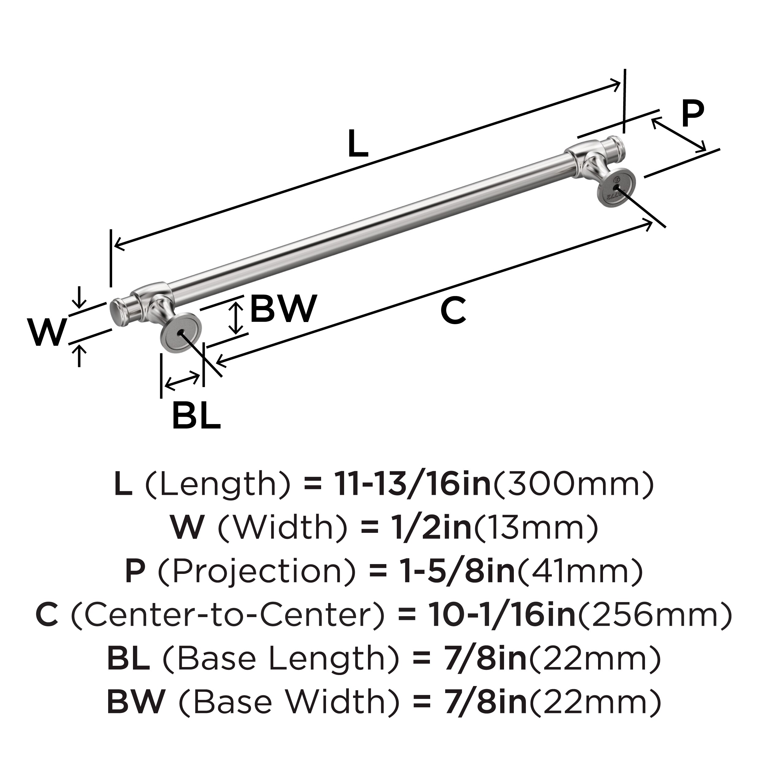 Amerock BP3677226 Cabinet-Pulls - View #3