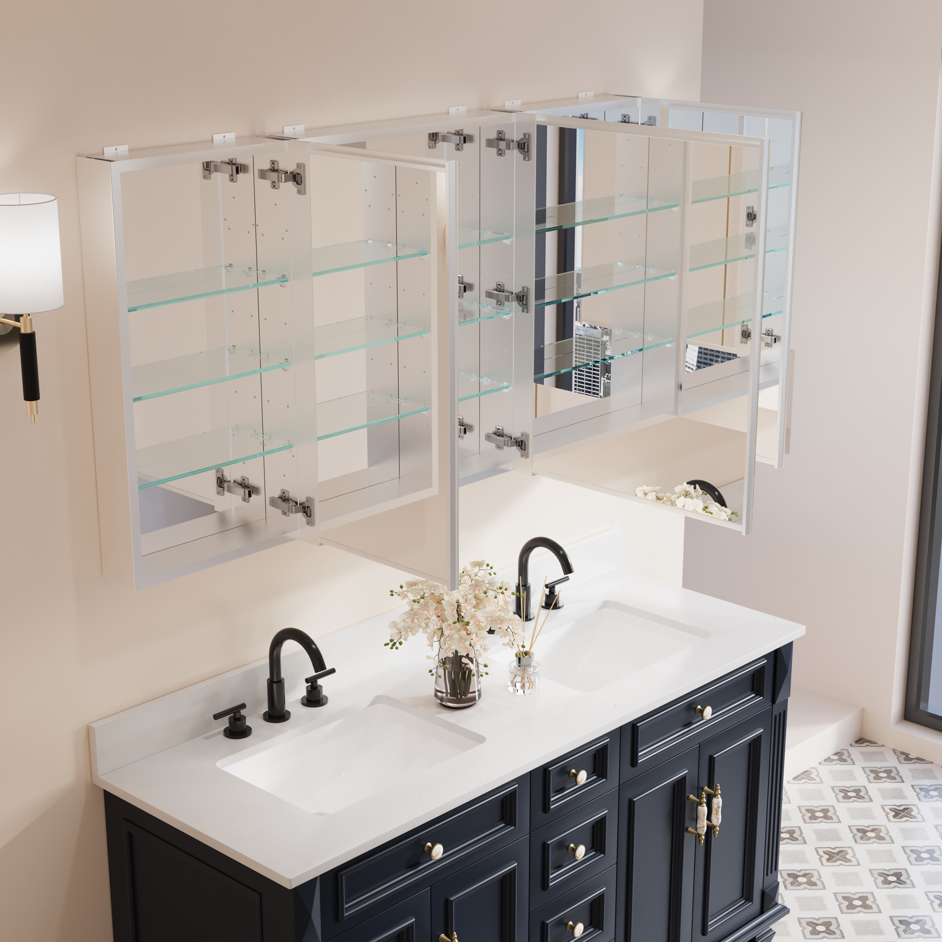 Forclover HBM-3624L Bathroom-Medicine-Cabinets - View #5