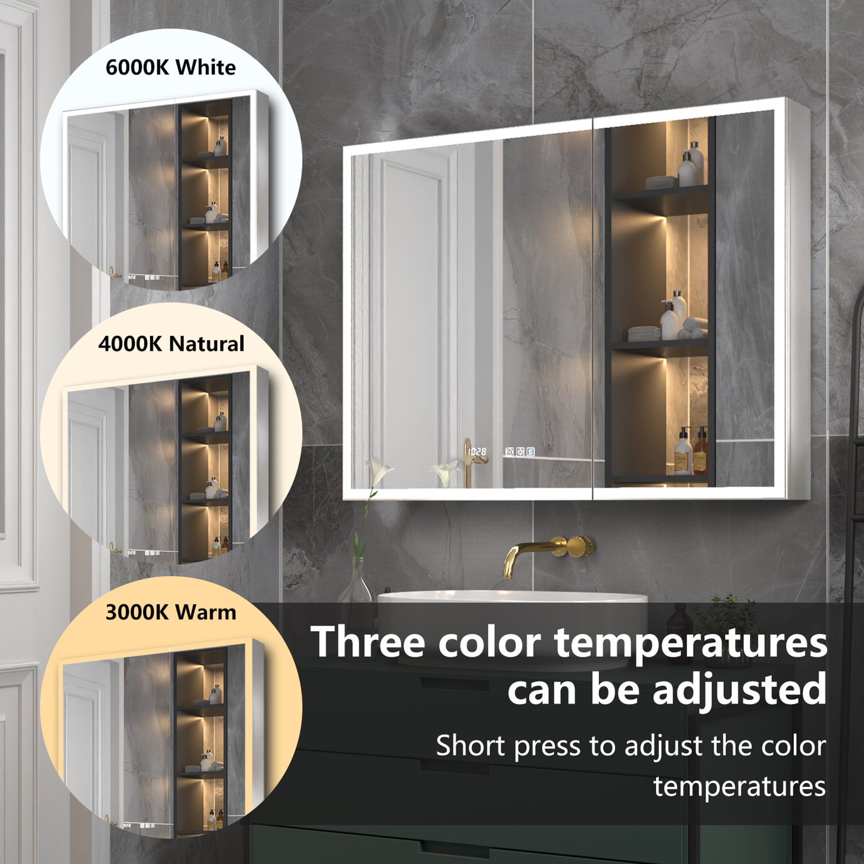 ExBrite MC3036V11DX Bathroom-Medicine-Cabinets - View #5