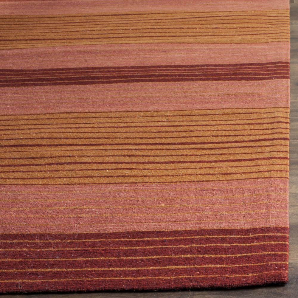 Marbella Rust and Red Hand-Tufted Wool Area Rug