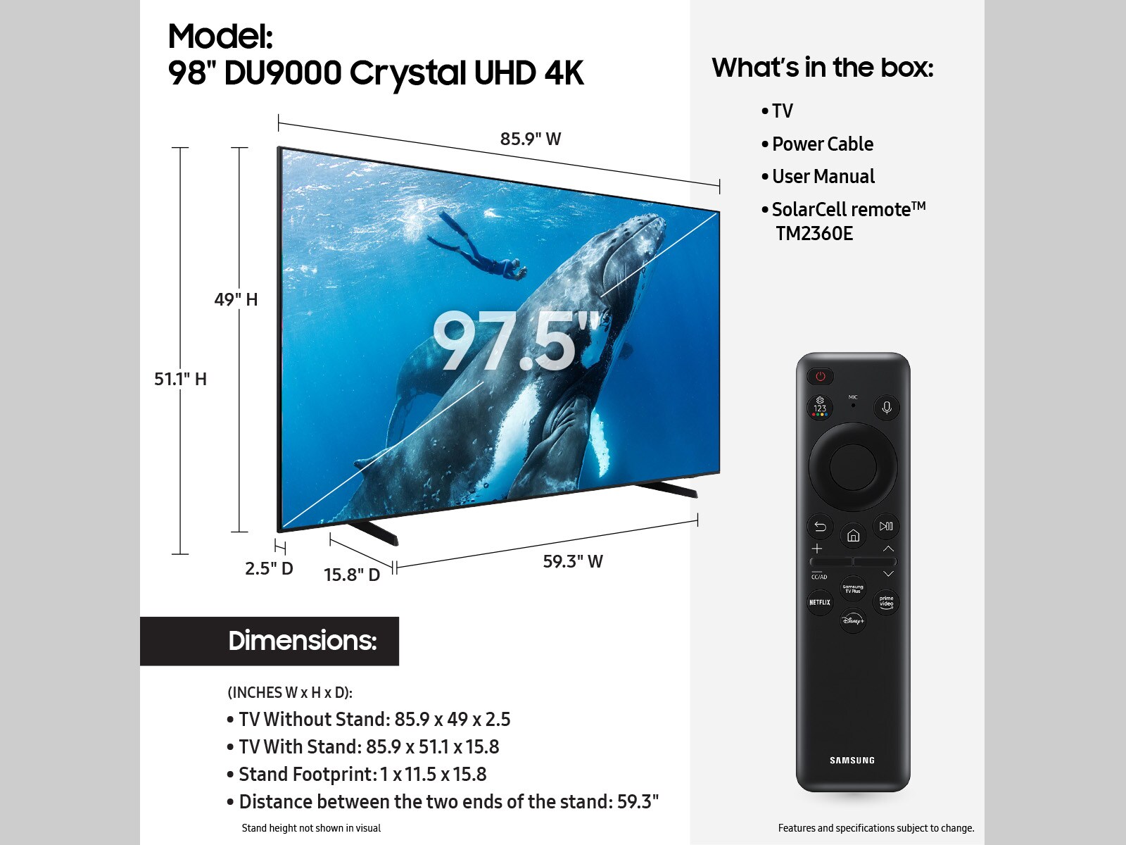 Samsung UN98DU9000FXZA tvs - View #5