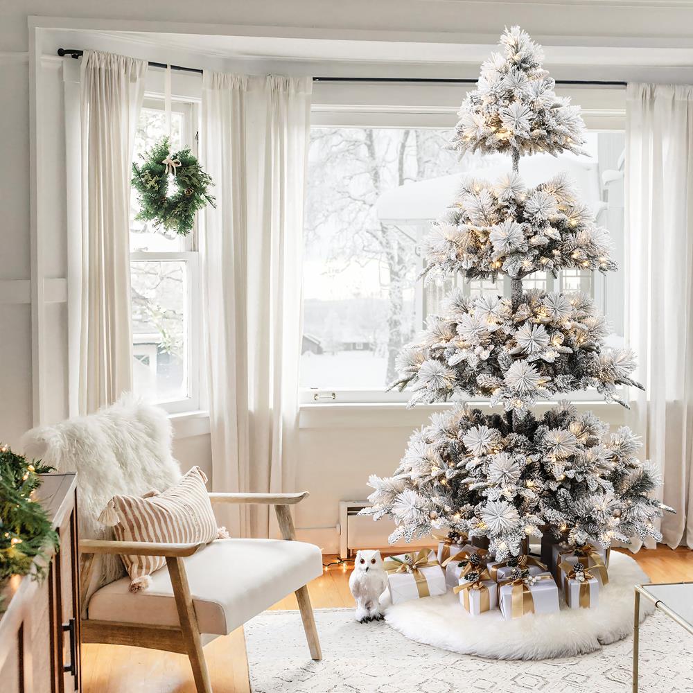 LuxenHome WHAP2055 Artificial-Christmas-Trees - View #4