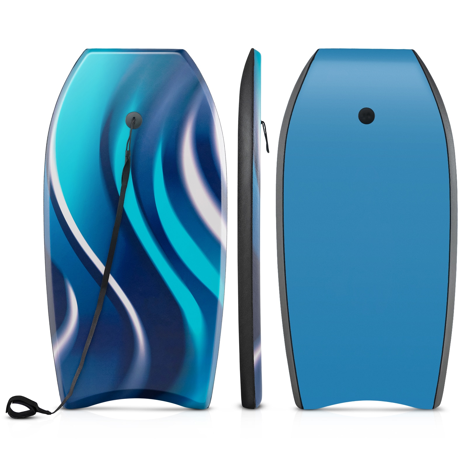 Slickblue Blue Lightweight Surf Rider - 37L-Inches Classic Stand Up Paddle Board with Tilt-Head-pack for Beach and Ocean Wave Riding