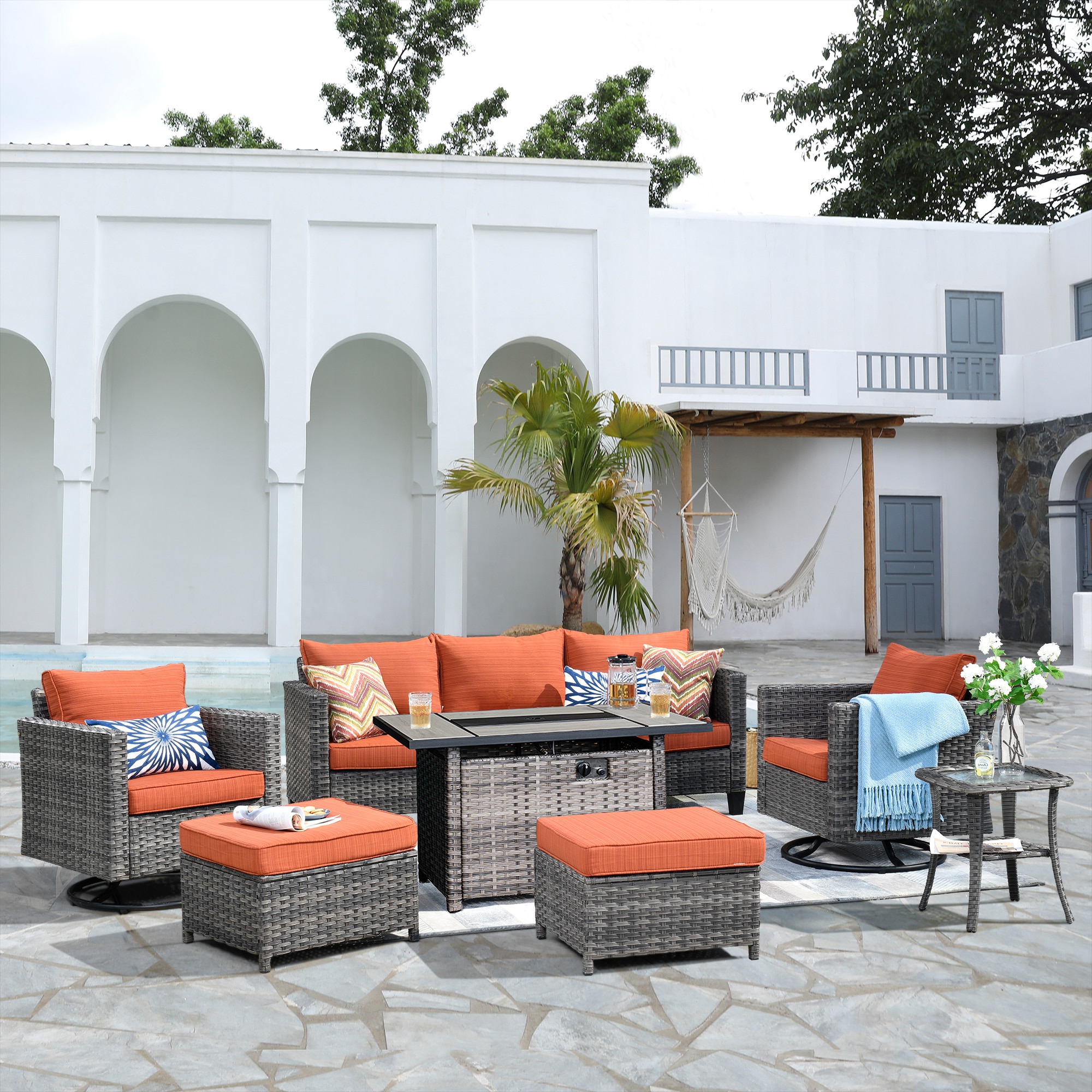 XIZZI XSQRC8174-CFP Patio-Conversation-Sets - View #2
