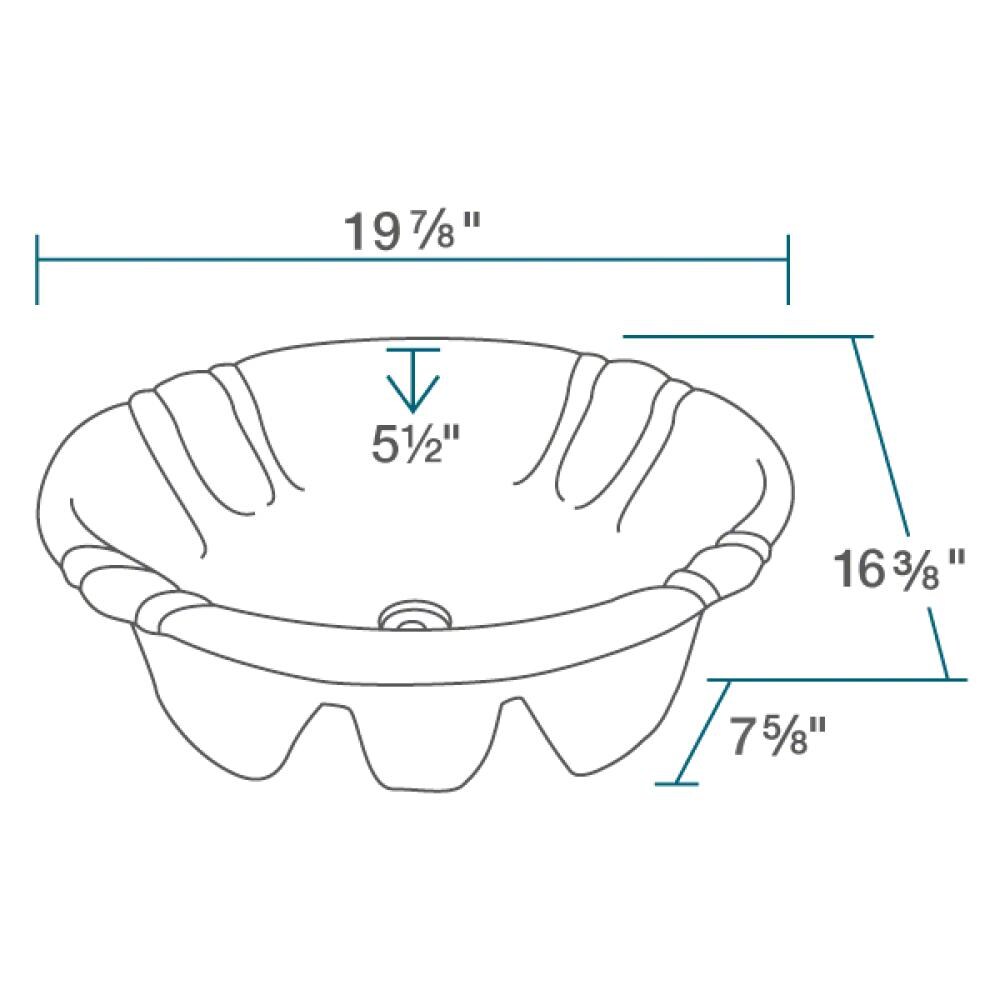 MR Direct O1815-B-PUD-BN Bath-Sink - View #3