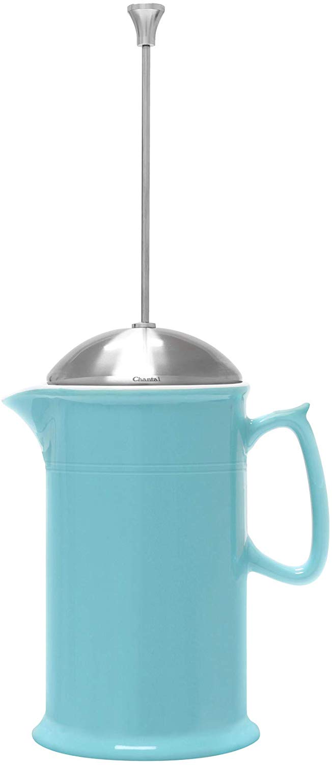 Chantal Ceramic French Press w/ Stainless Steel Plunger, Screen