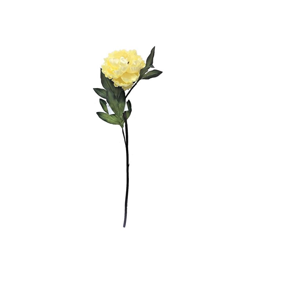 Vickerman FM181801 25-Inches Yellow Indoor Desktop Peony Artificial flower