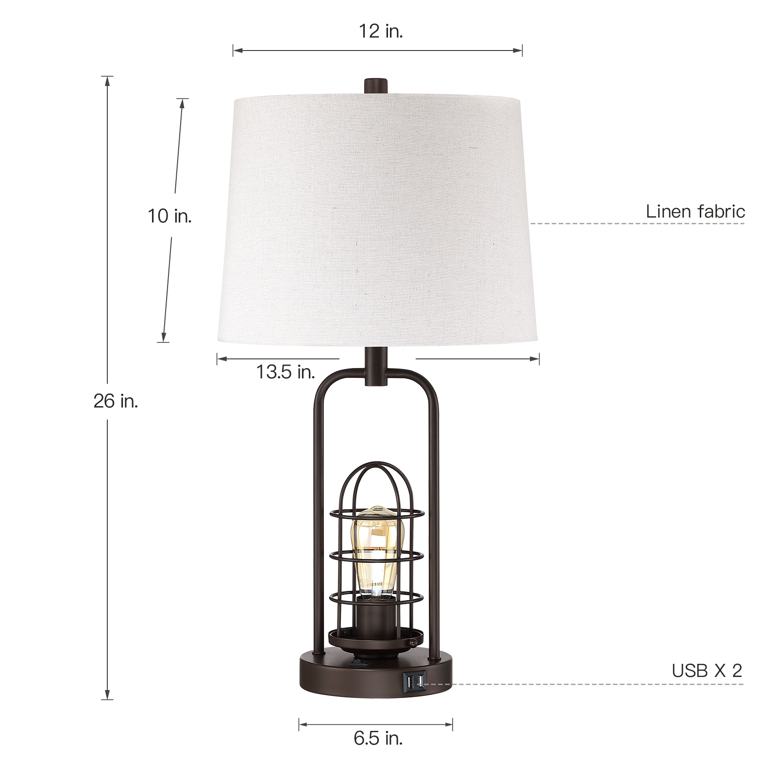 True Fine 30015T-2PK Table-Lamps - View #5