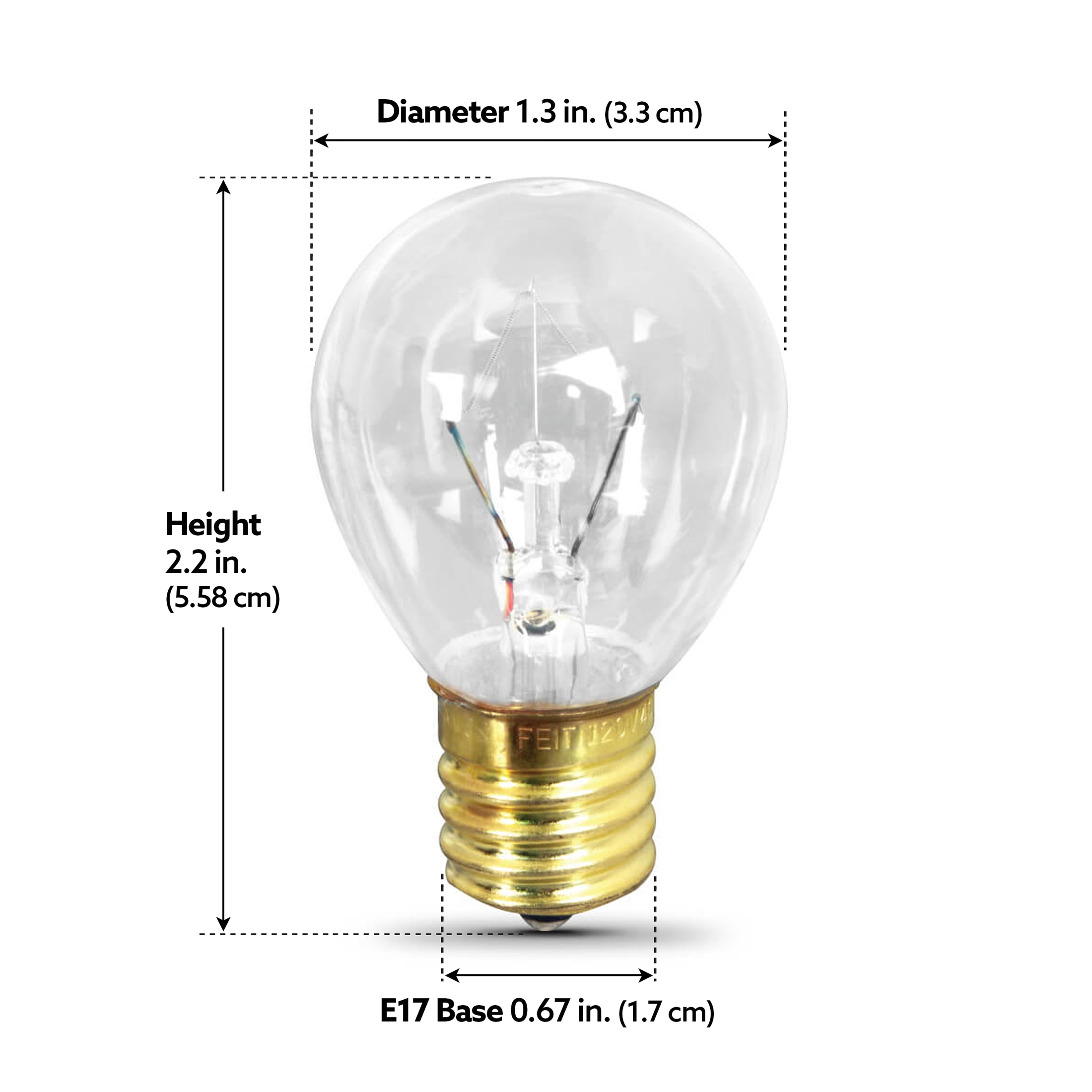 Feit Electric Soft White Intermediate Base (E-17) Dimmable Incandescent  Light Bulb in the General Purpose Light Bulbs department at