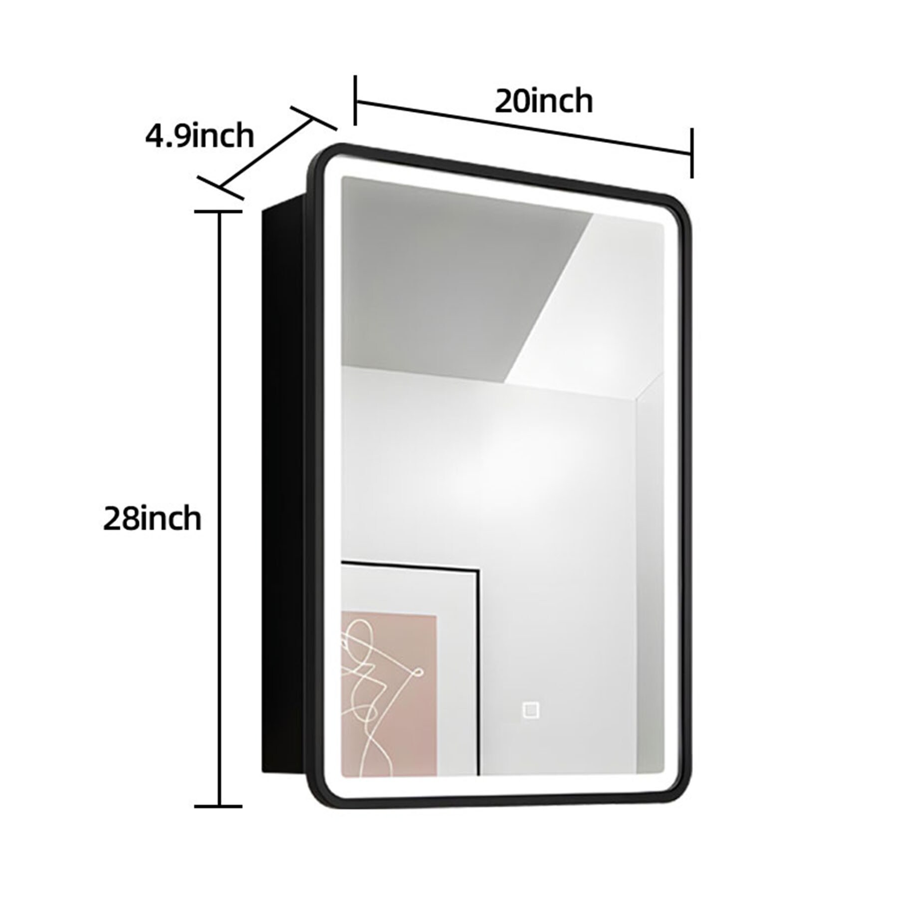 WELLFOR EX3BMBL-40-24 Bathroom-Medicine-Cabinets - View #9