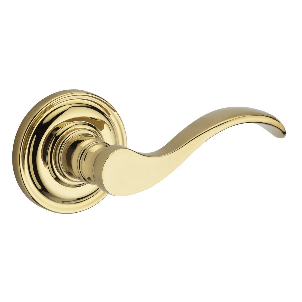 Baldwin ENCURRTRR003 Reserve Reserve Lifetime Brass Interior/Exterior Keyed Entry Door Handle