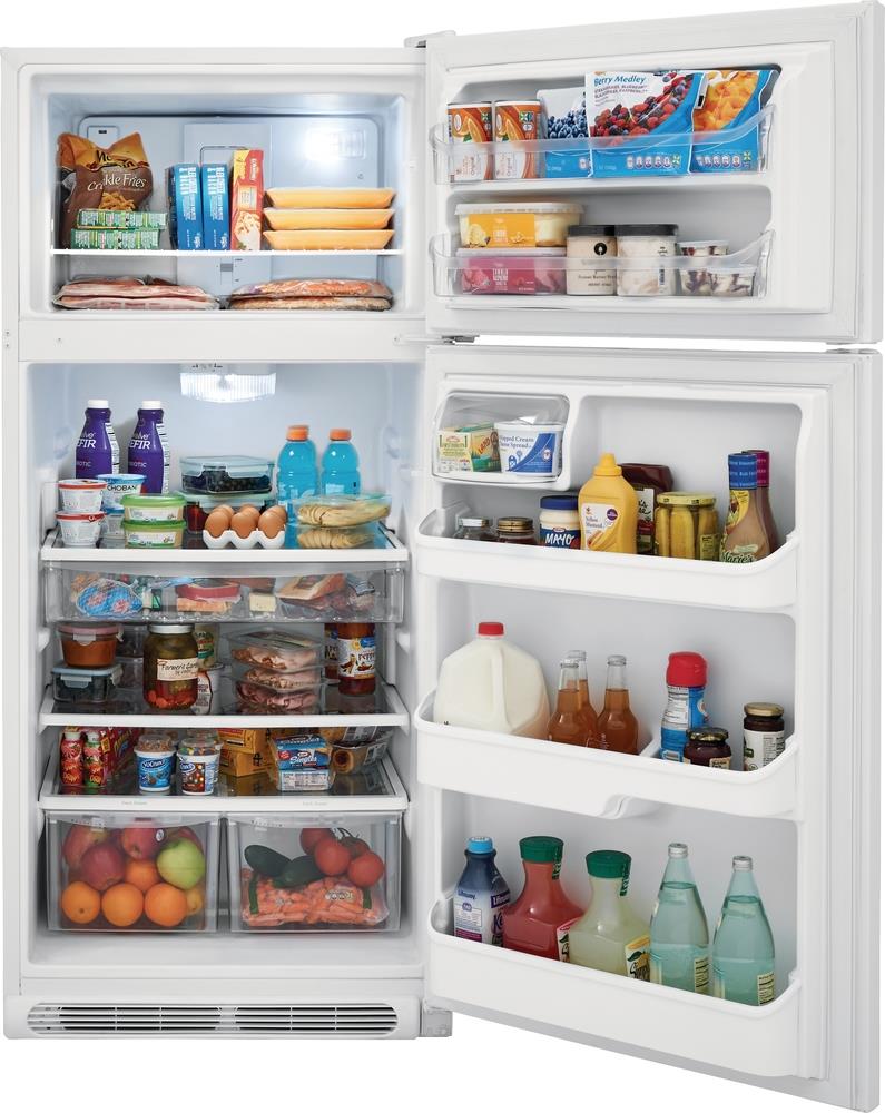 Frigidaire Gallery 18-cu ft Top-Freezer Refrigerator (White) at Lowes.com