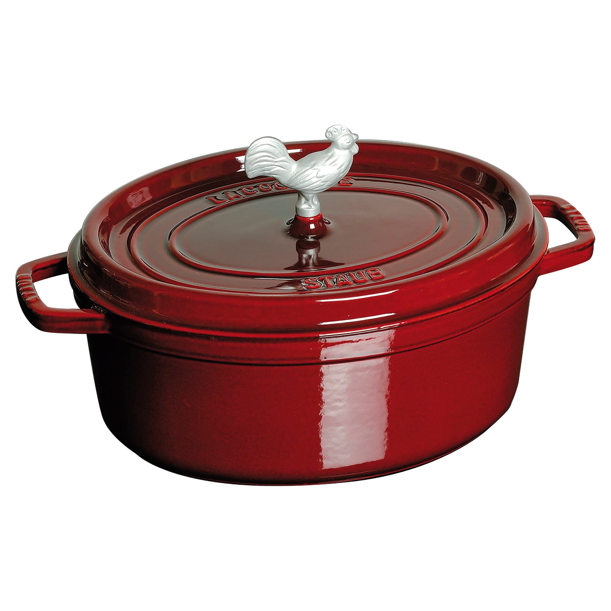 STAUB Cast Iron 5.75qt Coq au Vin Cocotte Grenadine #1123187