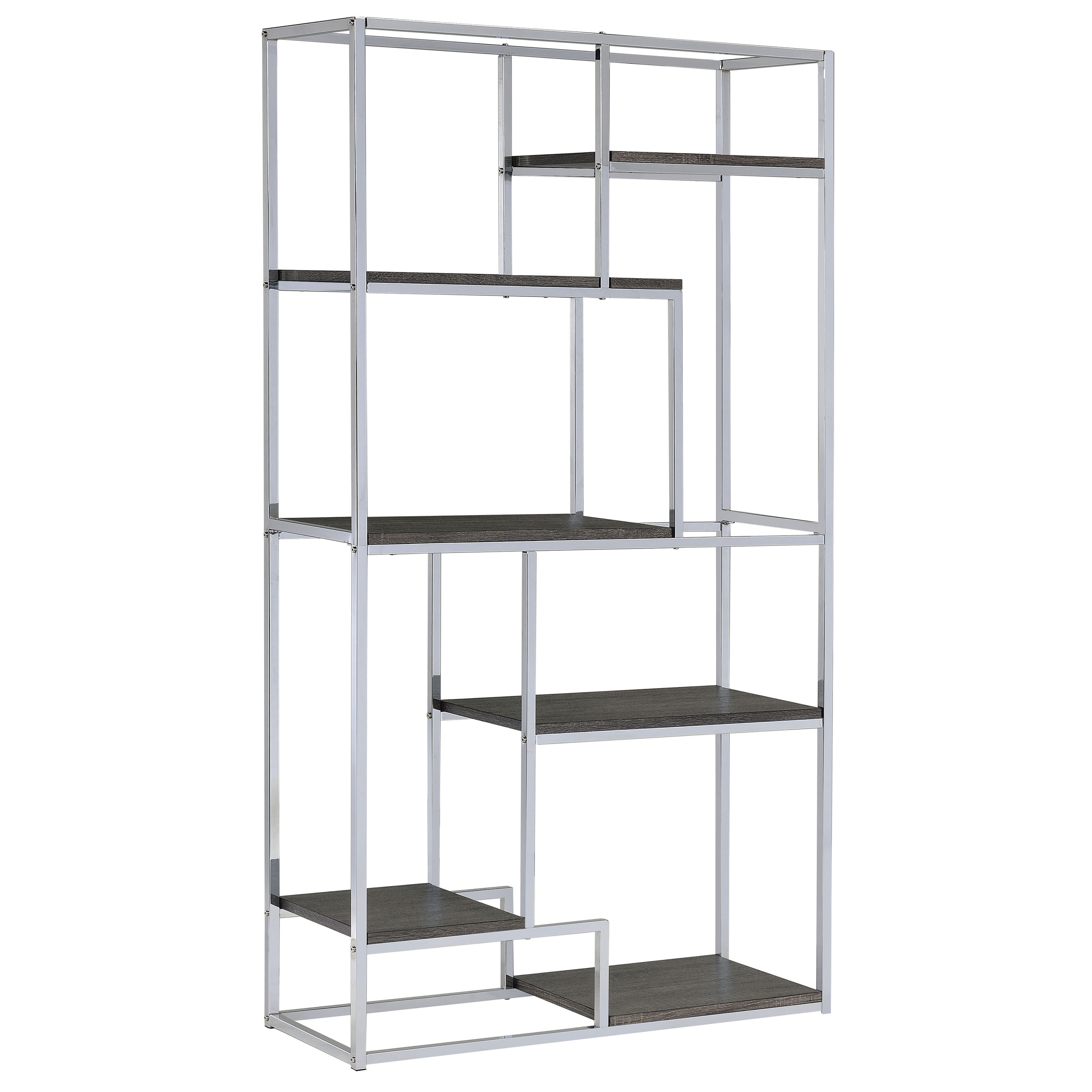 Furniture Of America Nenzel Chrome, Pieces Of Furniture With Many Shelves