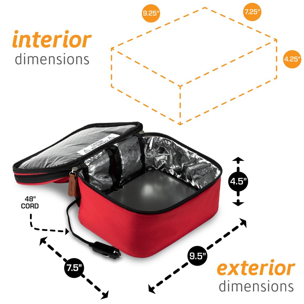 HOTLOGIC Mini Portable Oven, Food Warmer Electric Lunch Box with Wall Plug,  Mini