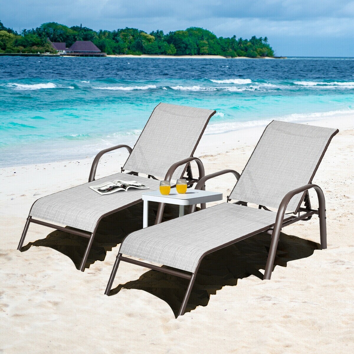 rattan sun lounger costco