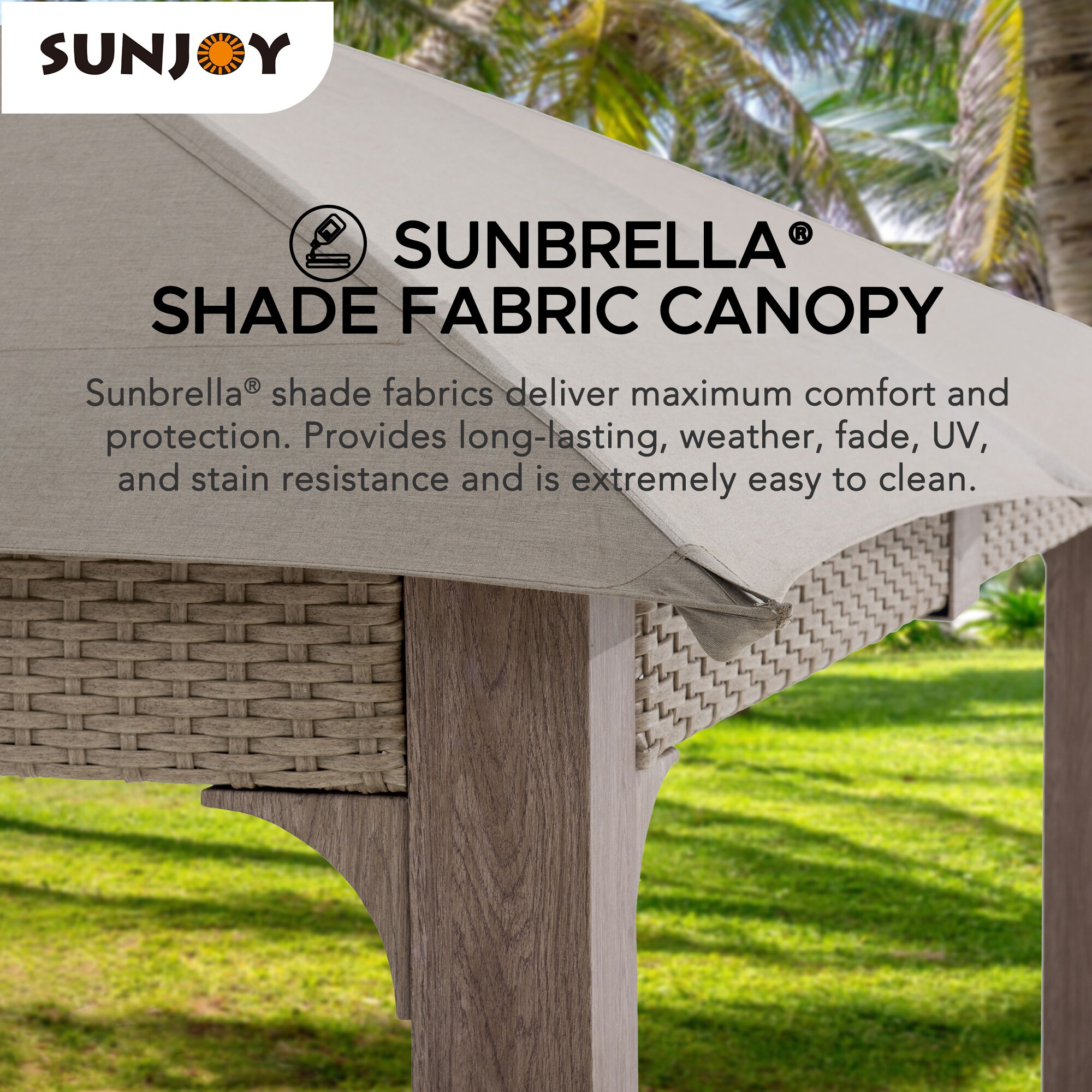 Sunjoy A101012801 Wood-Resin-Gazebos - View #5