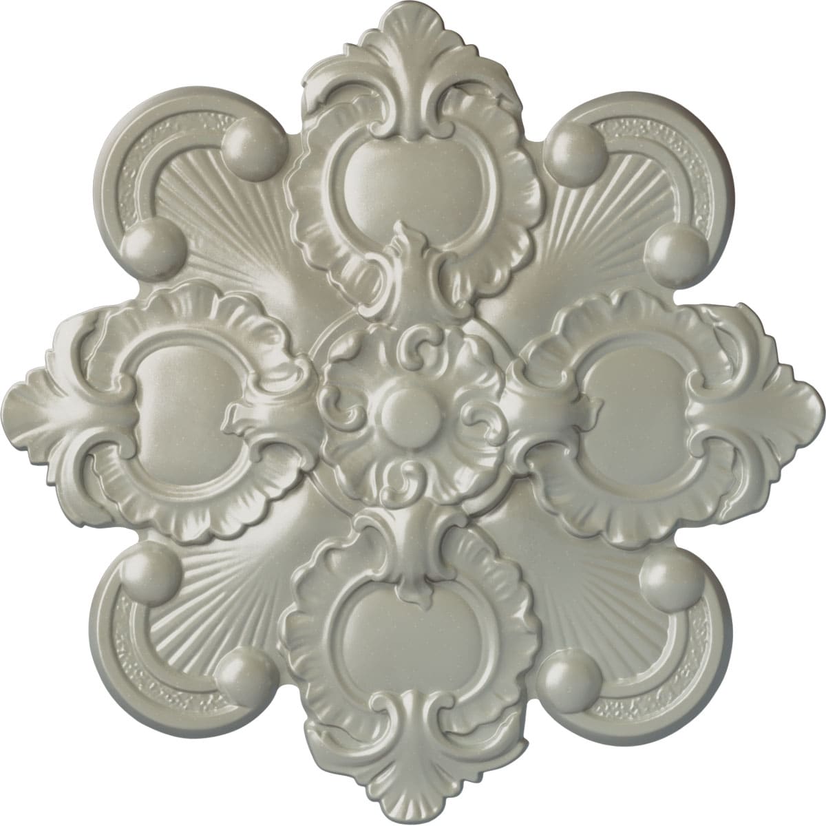 Ekena Millwork CM18KAFCS Katheryn 18.125-in W x 18.125-in L Painted Flash Copper Polyurethane Whole Ceiling Medallion