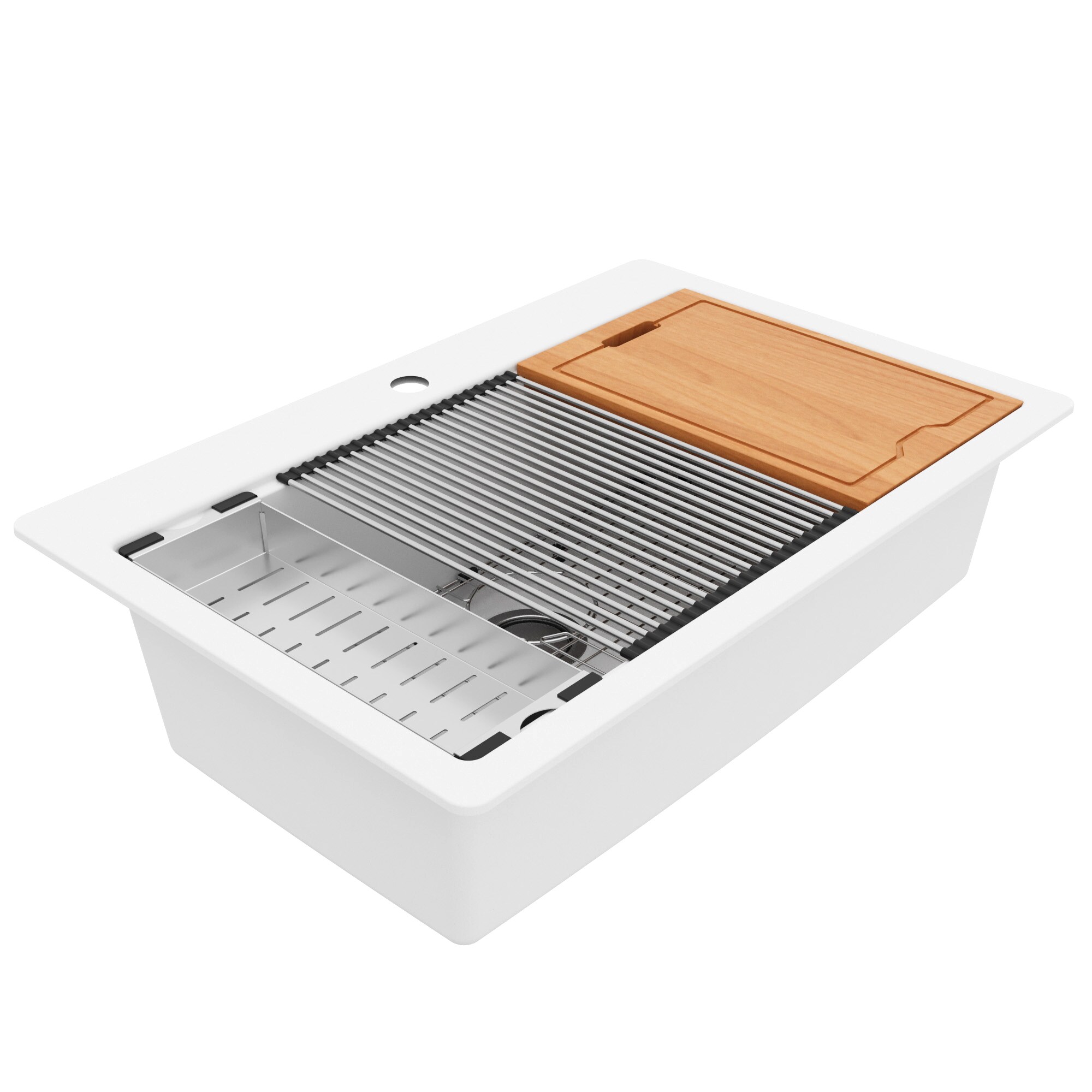 Karran QTWS-875-WH Kitchen-Sinks - View #10