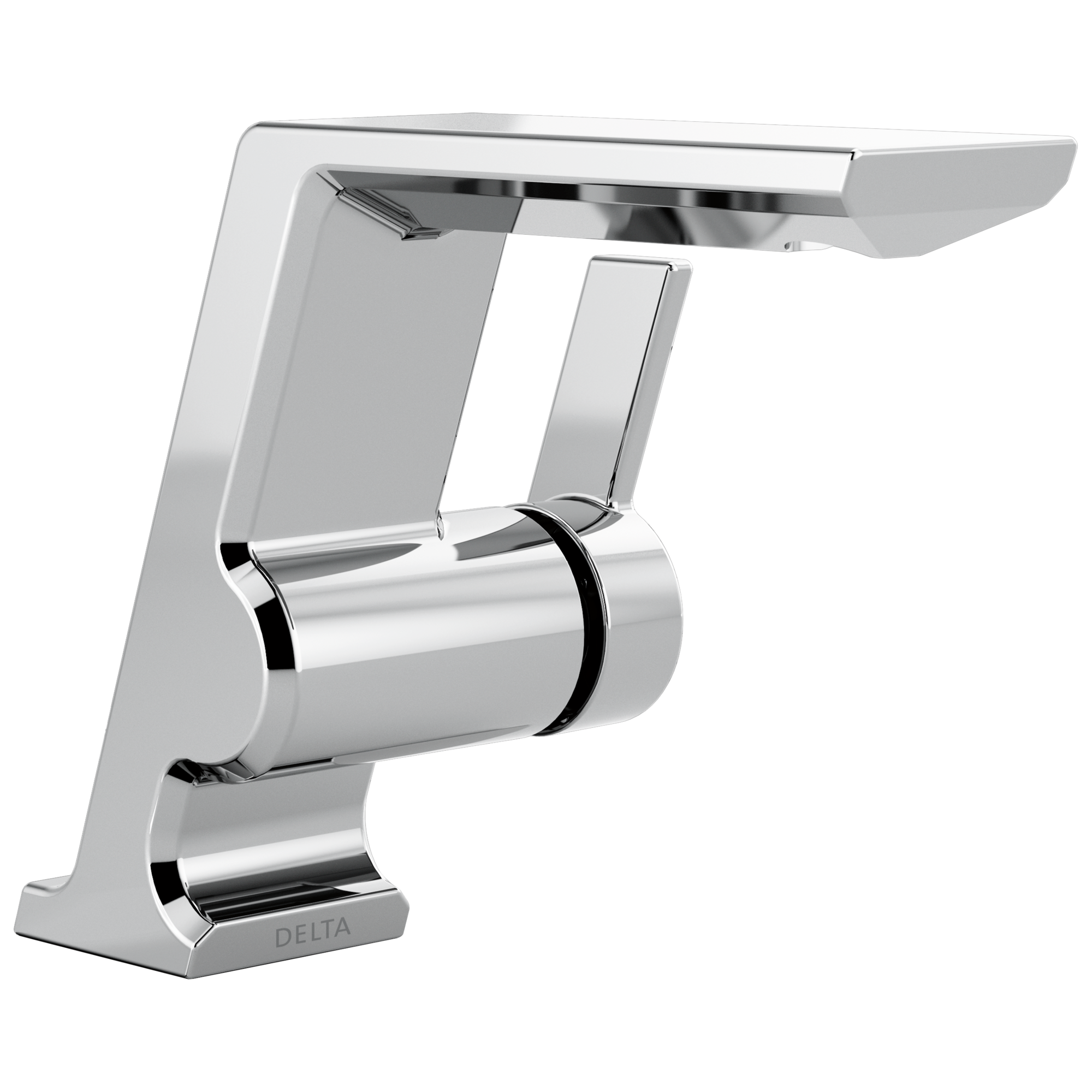 Delta 599-PR-LPU-DST Pivotal Lumicoat Chrome Single hole 1-handle WaterSense Low-arc Residential Handle Bathroom Sink Faucet