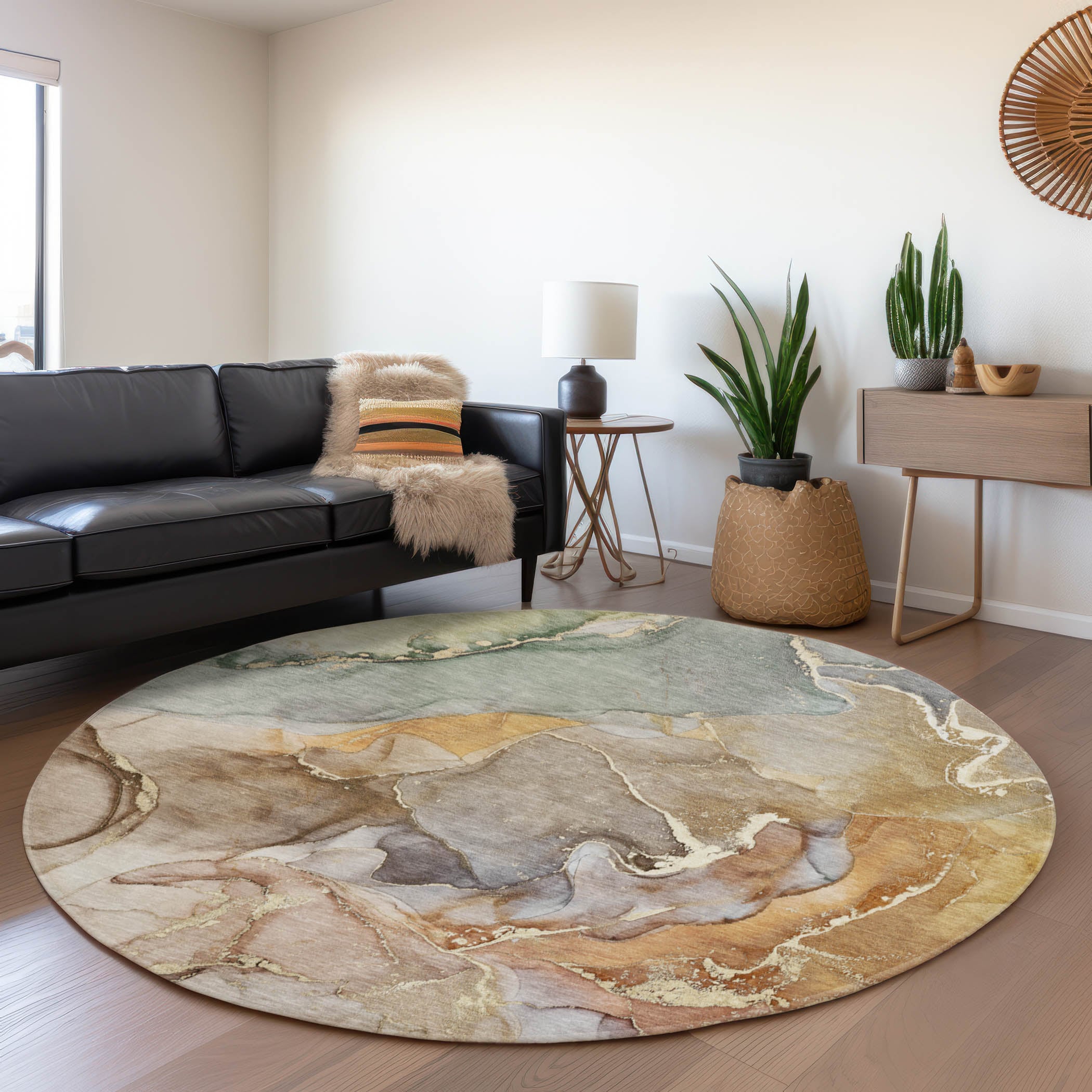 Addison Rugs AMF501AL8X10 Mayfield AMF501AL 8 x 10 (ft) Loomed Polyester Aloe Rectangular Indoor Abstract Machine washable Area rug
