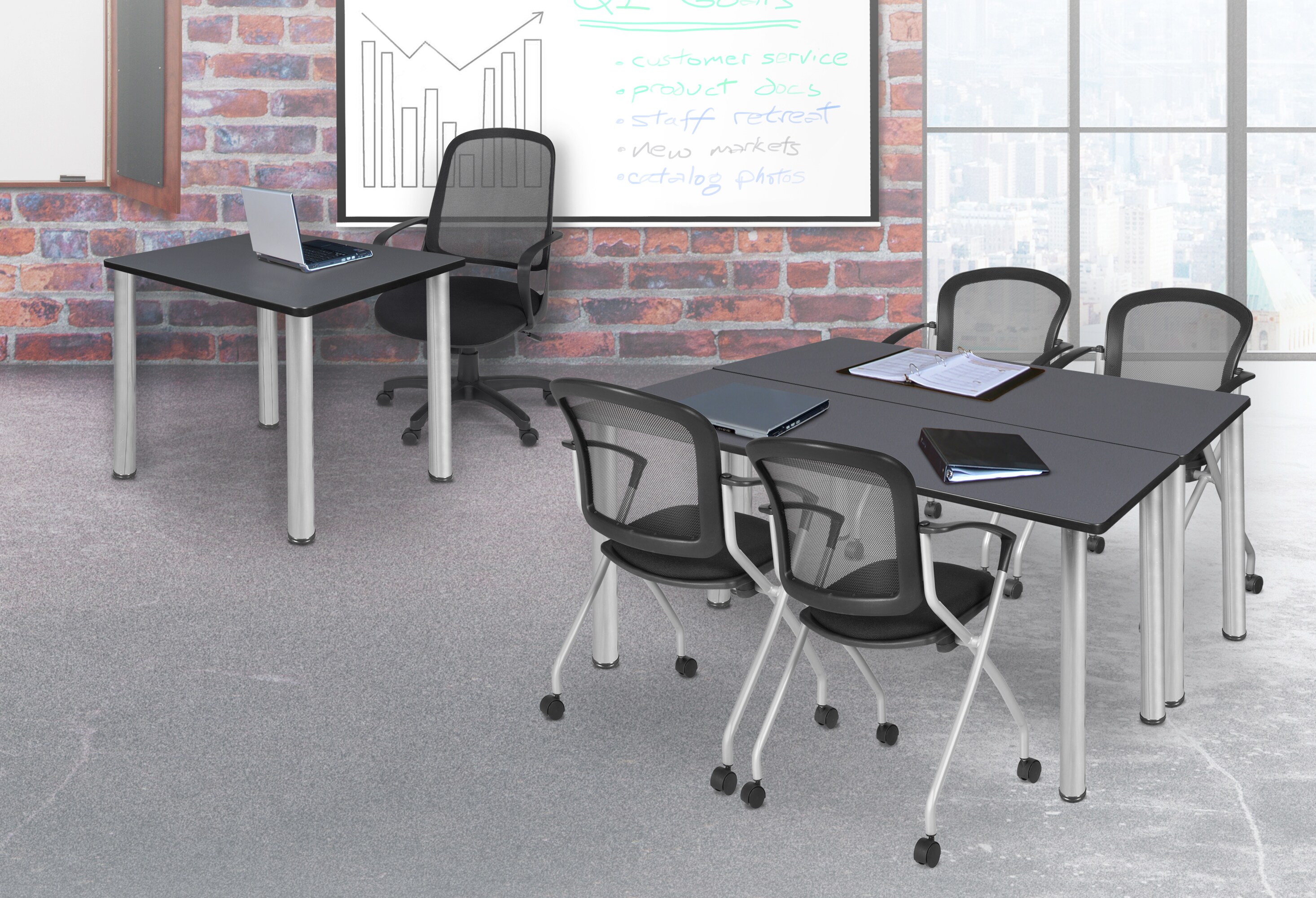 Regency MT7224GYBPCM23BK Office-Tables - View #7