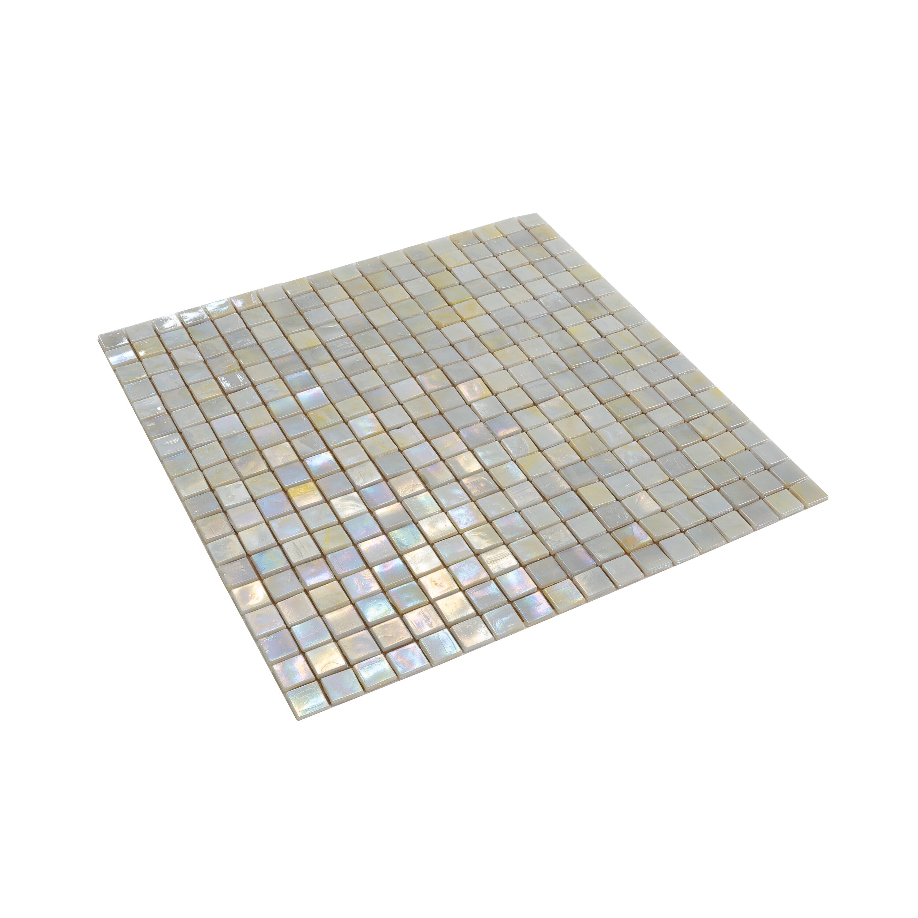 Skosh 11.6" x 11.6" Iridescent Glass Mosaic Tile