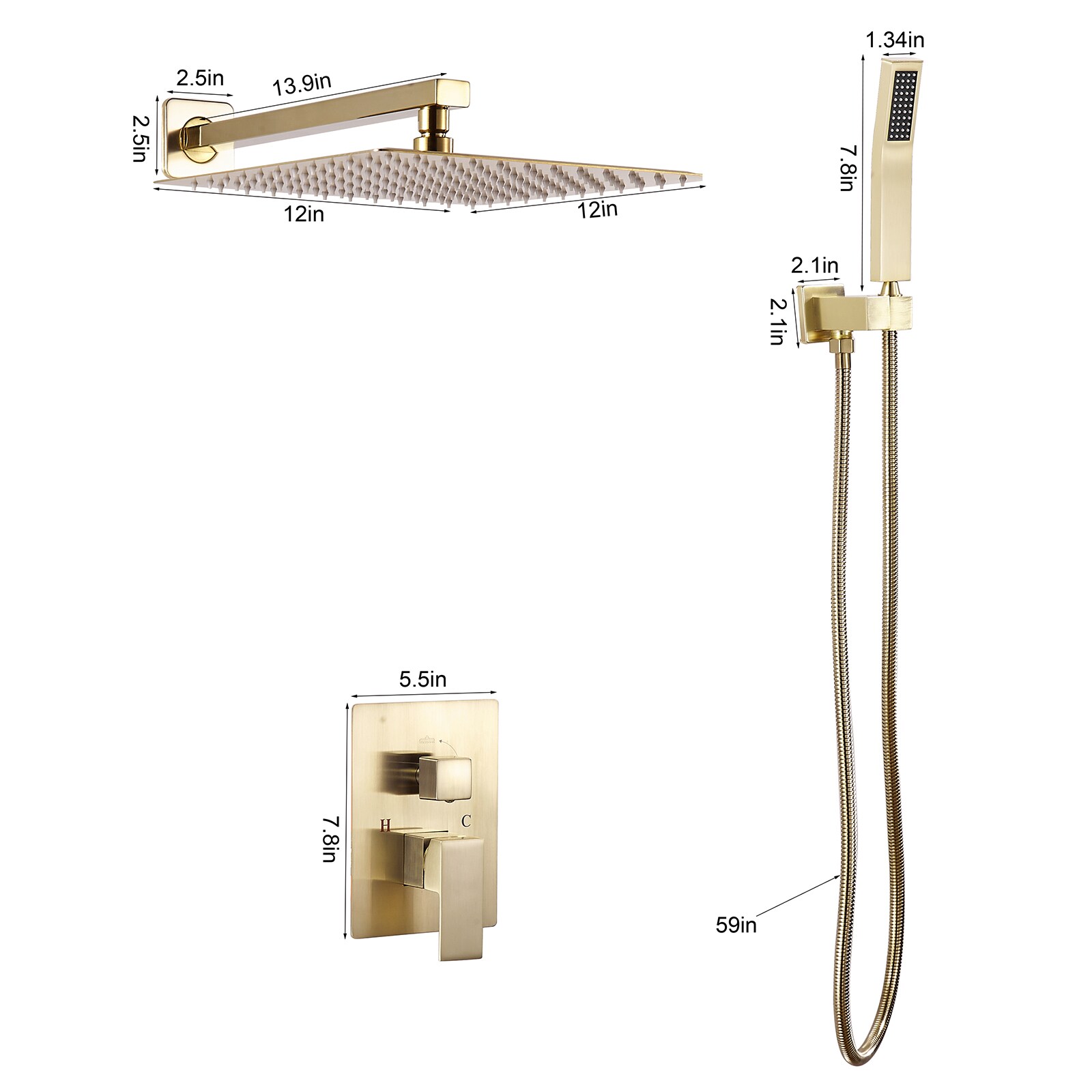 Fapully FA-O-3011NG Showerhead-Bar-Panels - View #4