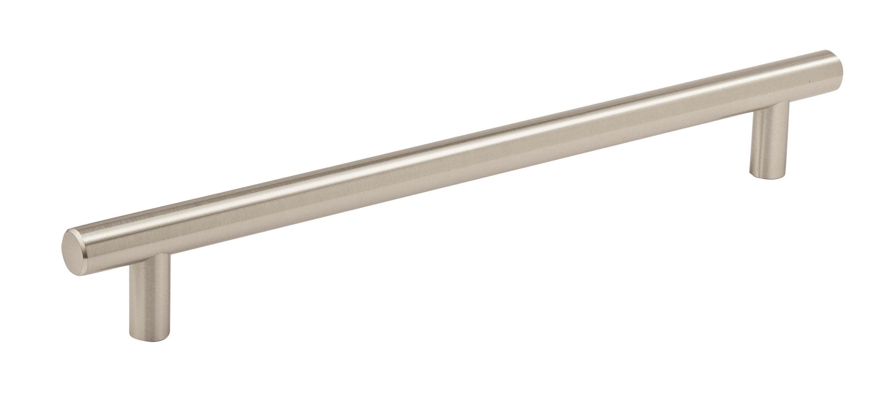 Amerock BP54008CSG9 Bar Pulls 12-in , 305mm Center to Center Sterling Nickel Cylindrical Bar Appliance Drawer Pulls