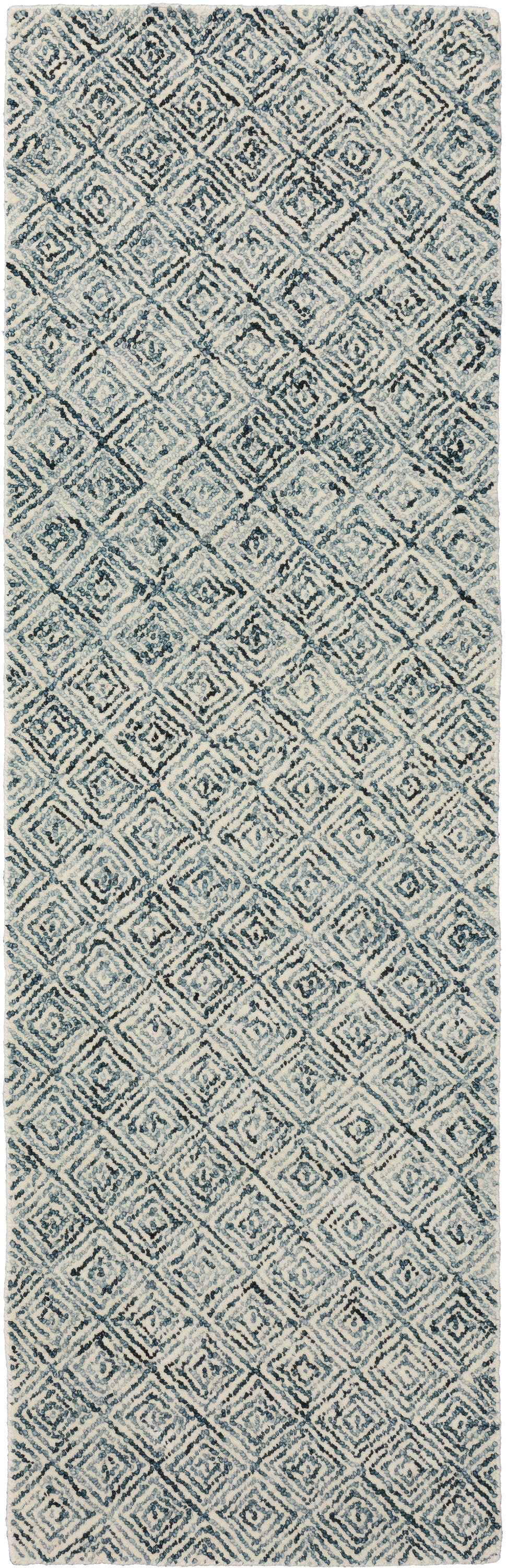 Addison Rugs ADL31DE2X8 Delilah 2 x 7 Wool Grey Indoor Geometric Bohemian/Eclectic Runner Rug