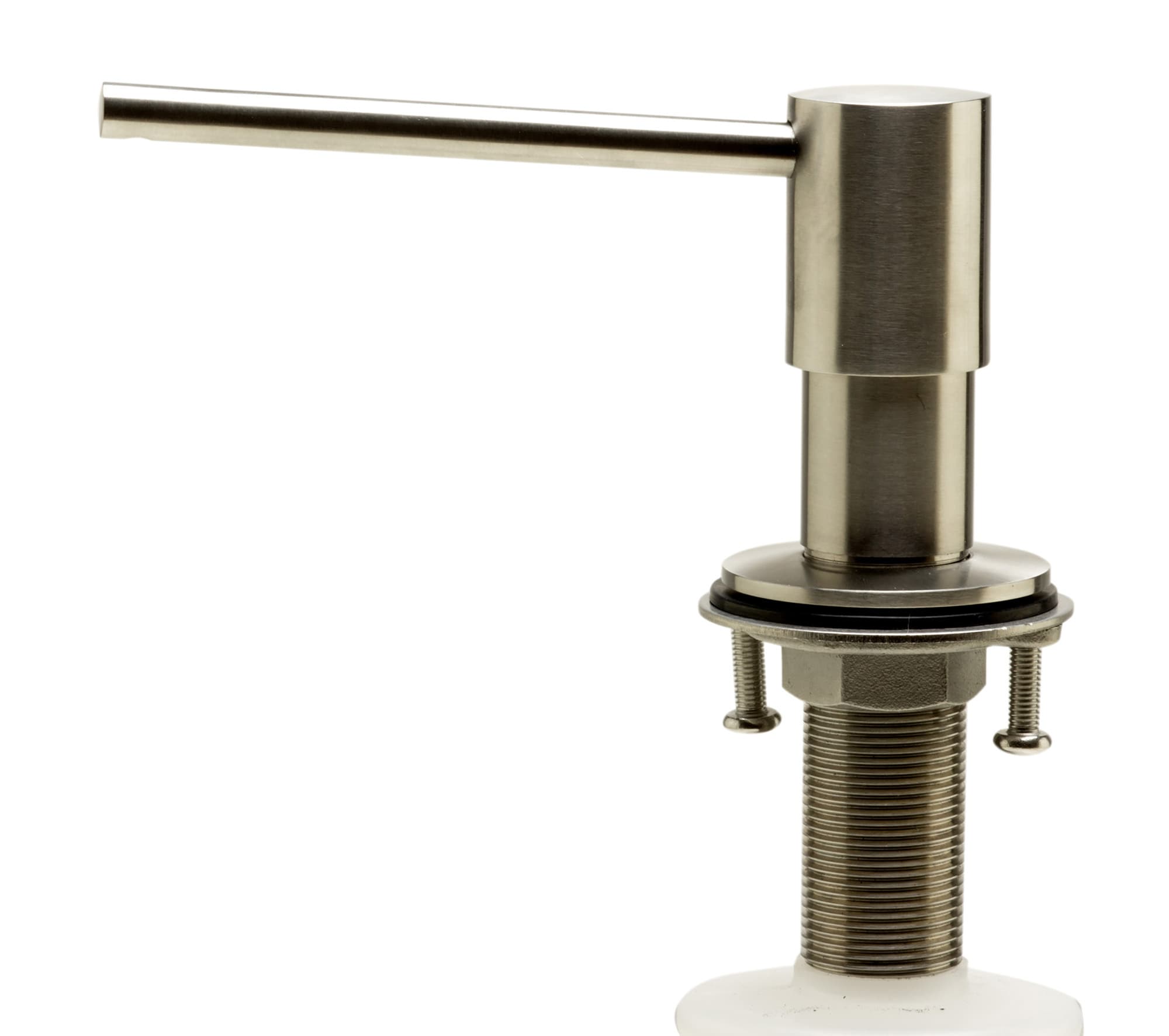 Modern Brushed Stainless Steel Soap Dispenser with 4-1/3" Spout