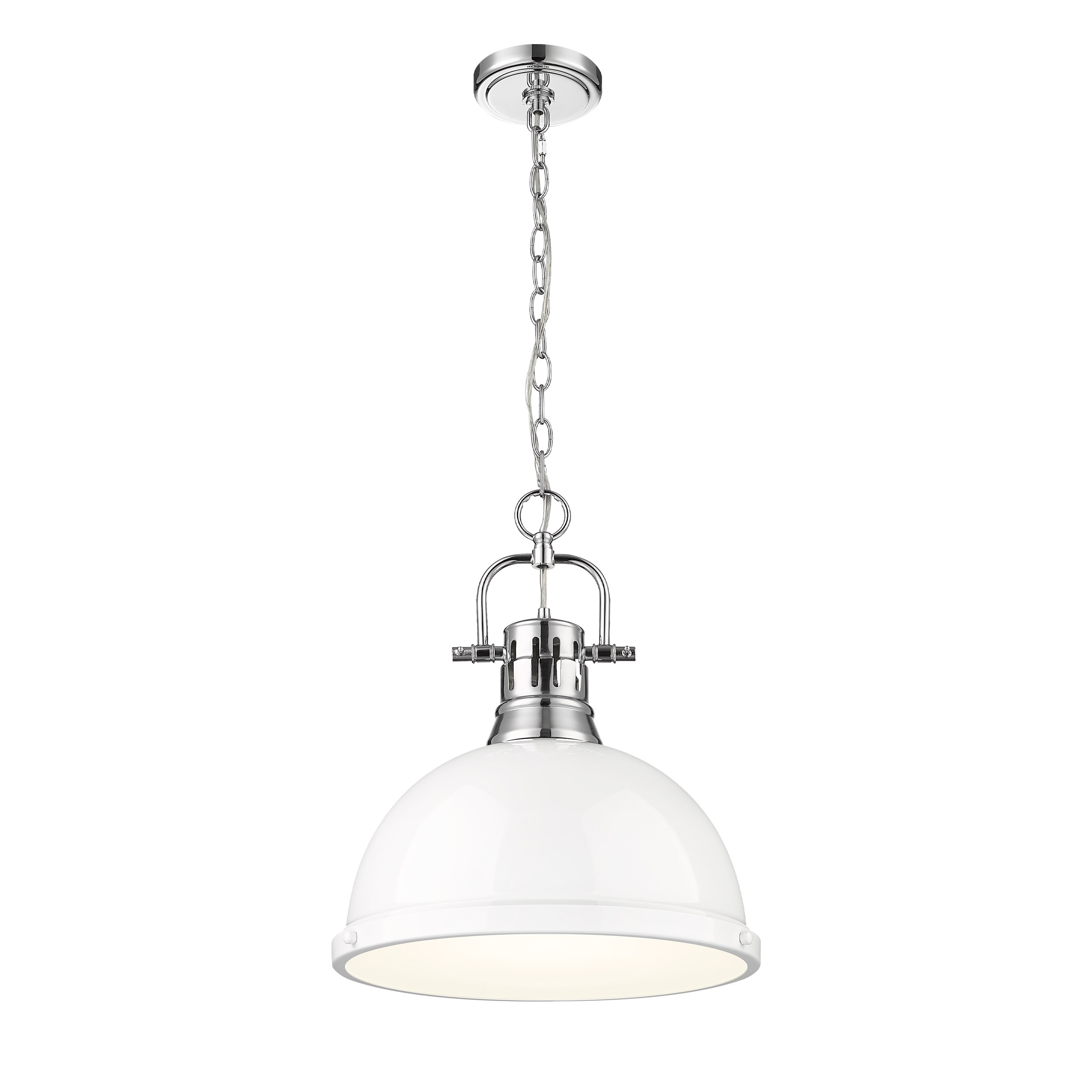 Golden Lighting 3602-L CH-WH Pendant-Lights - View #3
