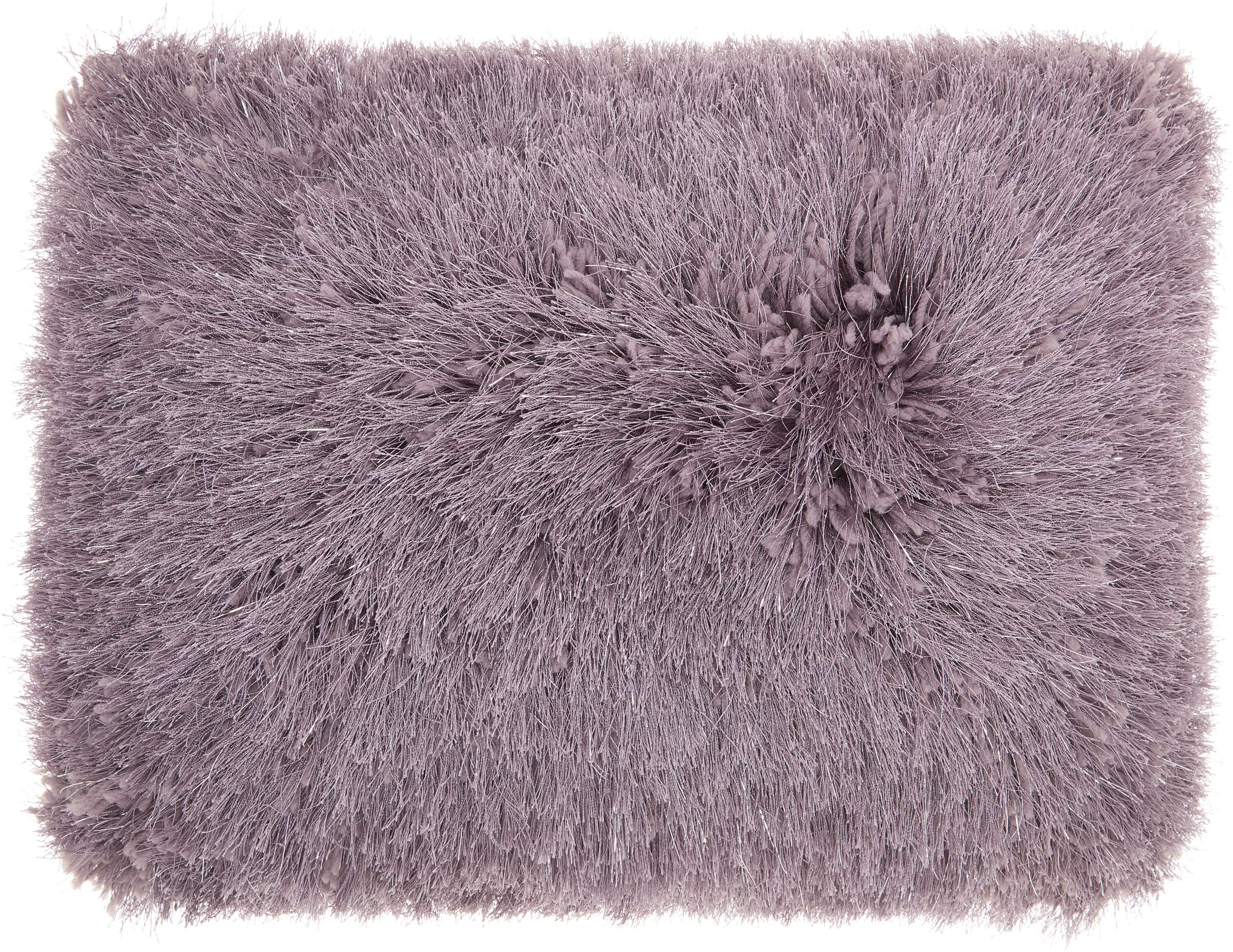 Purple hot sale shag pillow