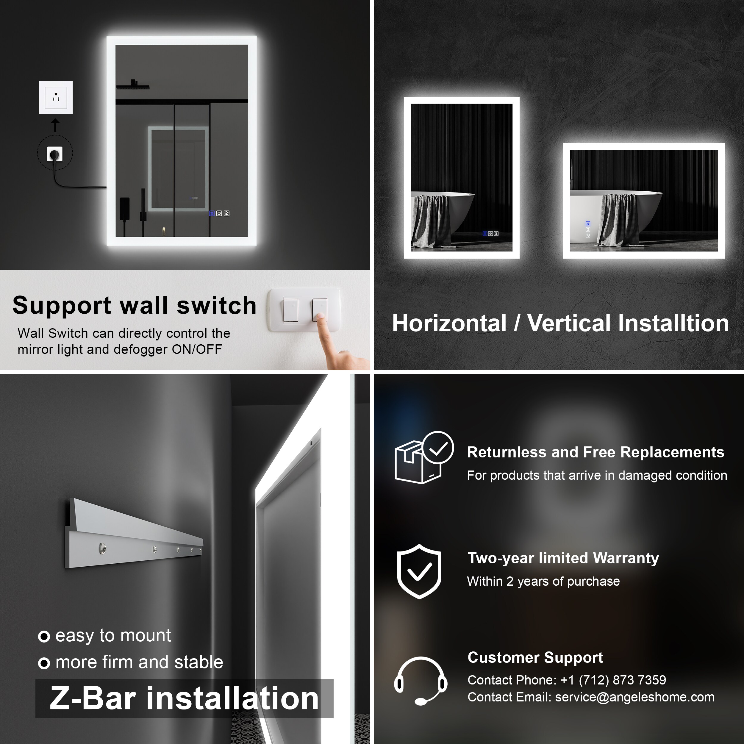 CALVON M7ABMR2836 Framed-Bath-Mirrors - View #4